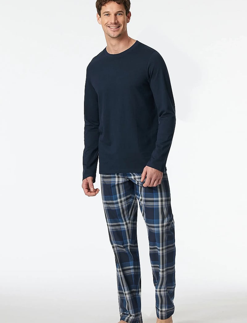 Schiesser - Shirt 1/1 - pyjamasöverdelar - nightblue - 0