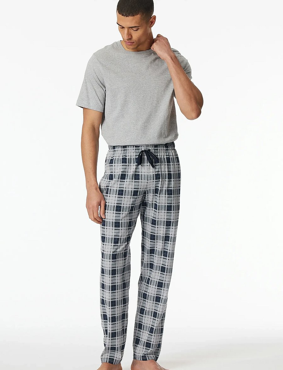 Schiesser - Long Pants - pyjamasbyxor - multicolour - 0