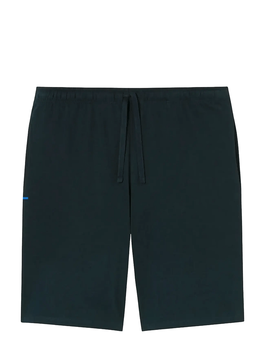 Schiesser - Short pants, midnight blue striped - Mix+ Relax - hversdagsstuttbuxur - dark blue - 1