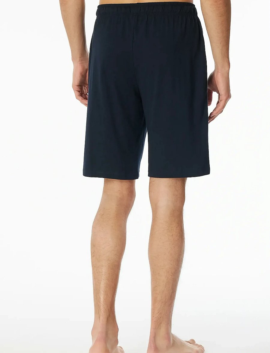 Schiesser - Short pants, midnight blue striped - Mix+ Relax - hversdagsstuttbuxur - dark blue - 2