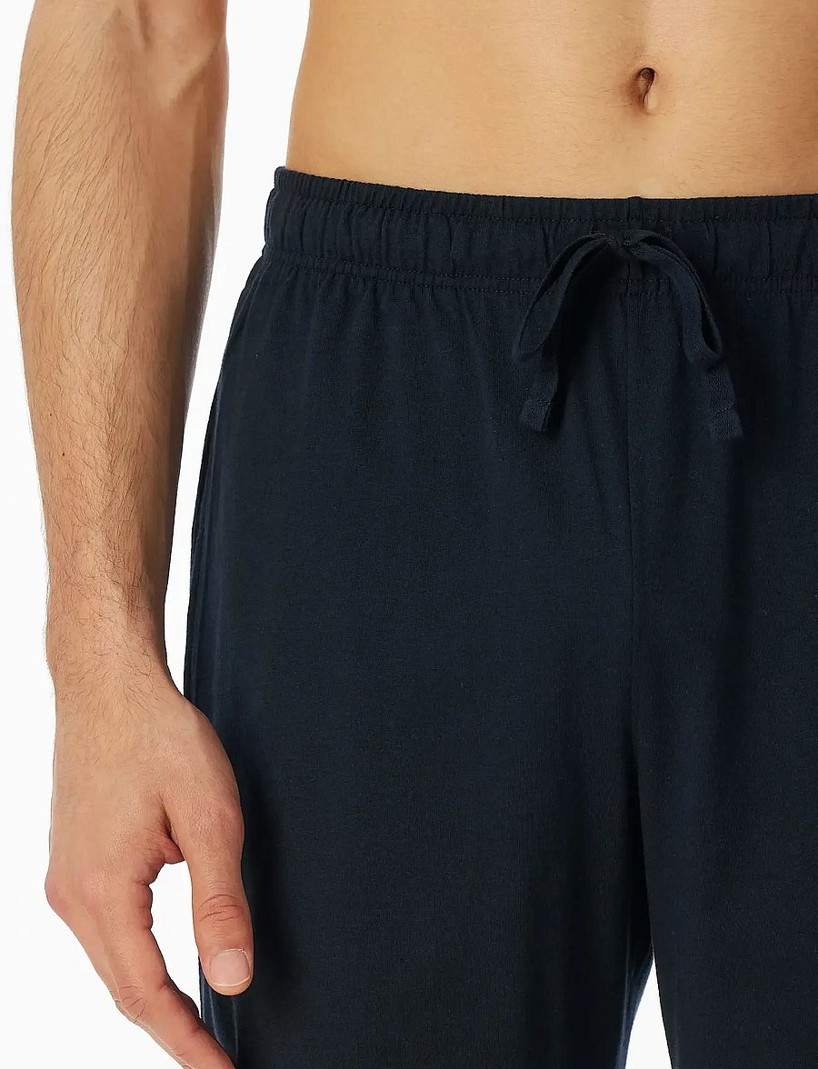 Schiesser - Short pants, midnight blue striped - Mix+ Relax - hversdagsstuttbuxur - dark blue - 4
