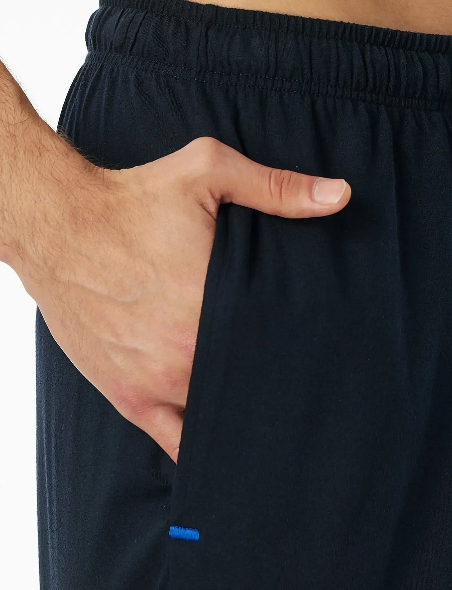 Schiesser - Short pants, midnight blue striped - Mix+ Relax - hversdagsstuttbuxur - dark blue - 5