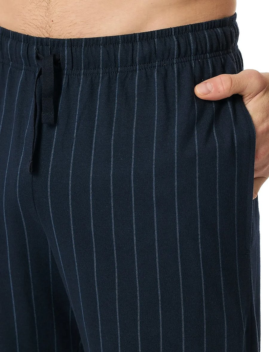 Schiesser - Short pants, midnight blue striped - Mix+ Relax - casual shorts - nightblue - 4