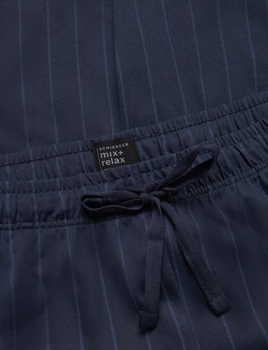 Schiesser - Short pants, midnight blue striped - Mix+ Relax - casual shorts - nightblue - 5