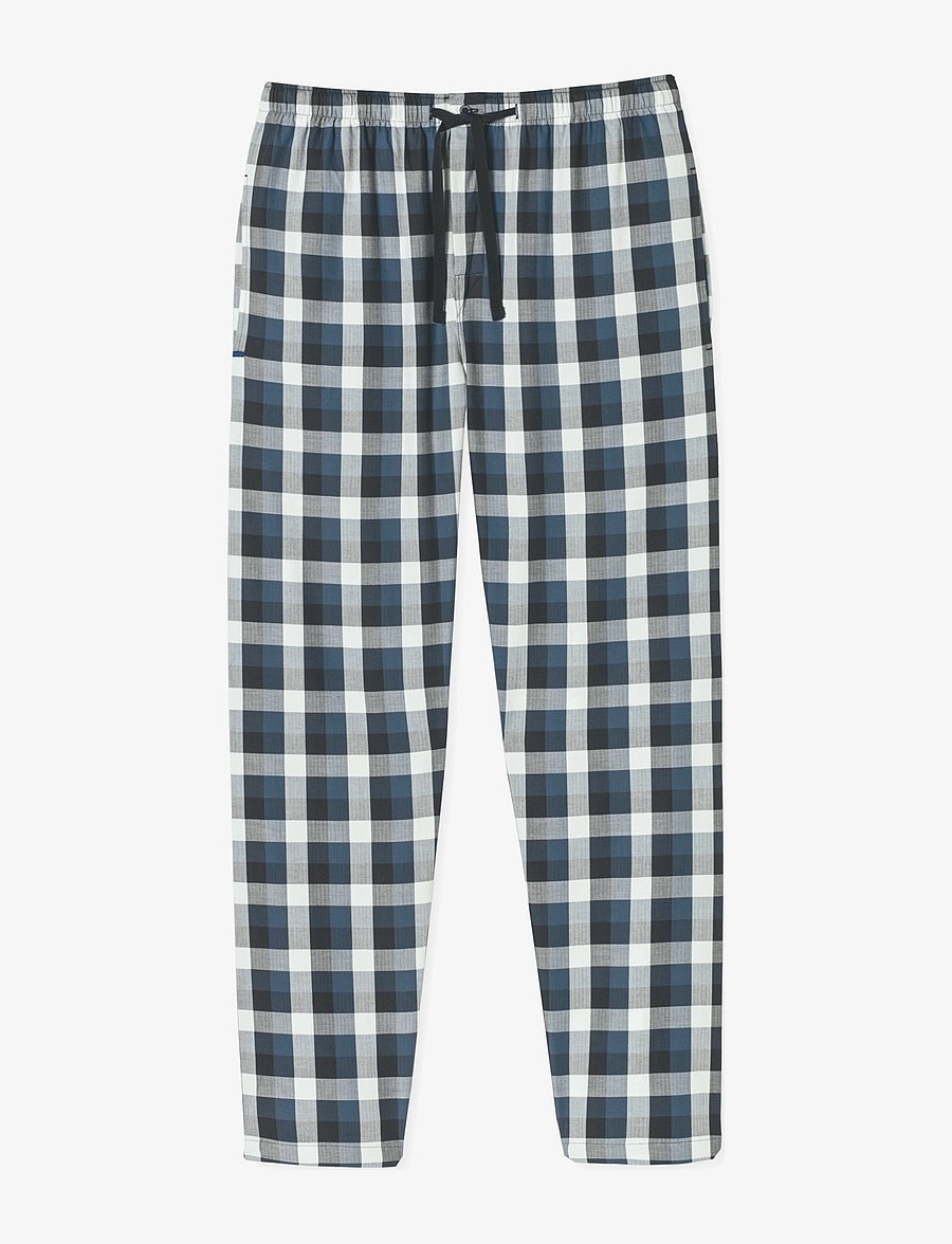 Schiesser - Long pants, woven fabric, multicolor chequered pattern - Mix+ Relax - pyjamahosen - multicolour 2 - 1