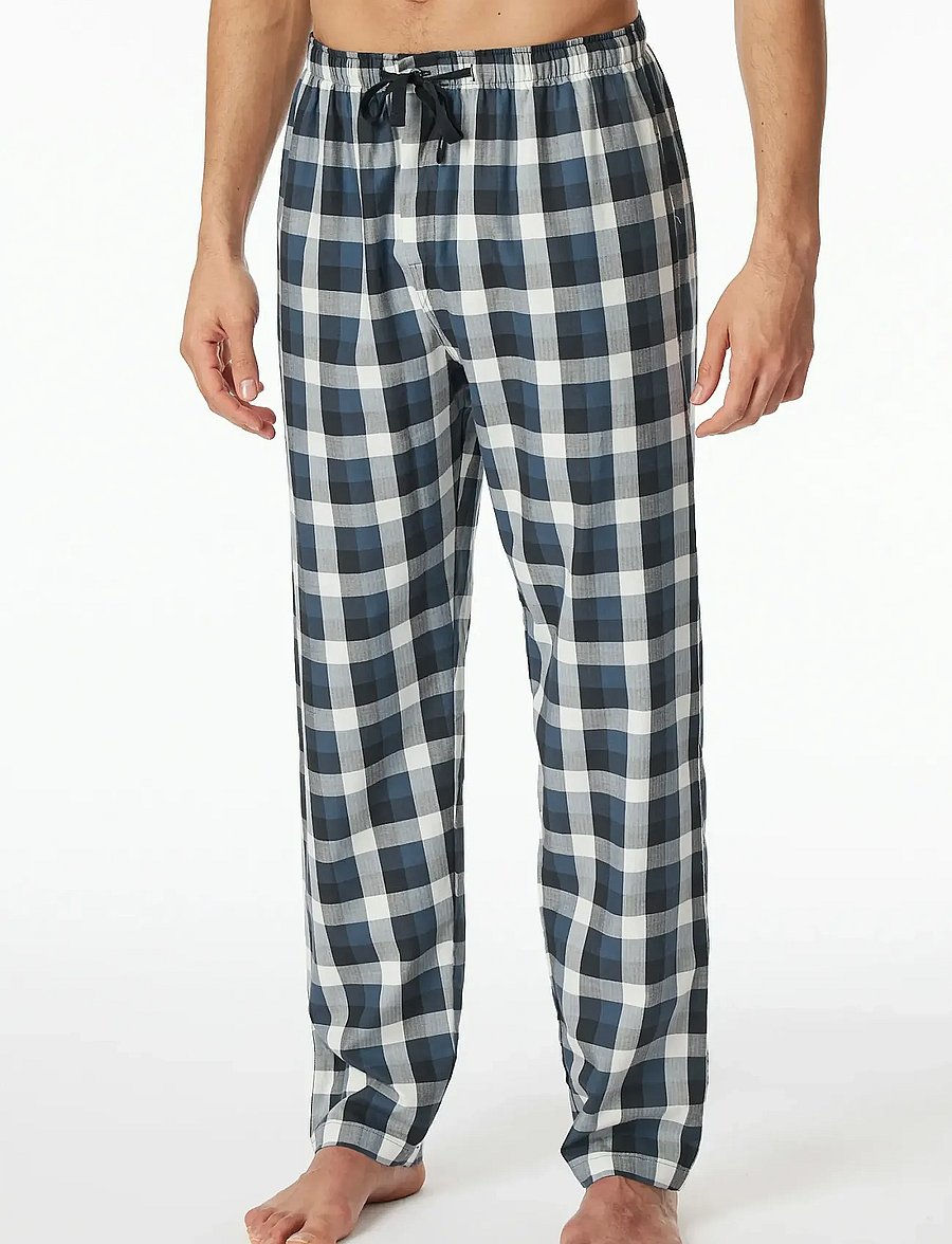 Schiesser - Long pants, woven fabric, multicolor chequered pattern - Mix+ Relax - pyjamahosen - multicolour 2 - 3