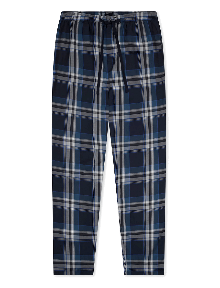 Schiesser - Long pants, woven fabric, multicolor chequered pattern - Mix+ Relax - bas de pyjama - multicolour 3 - 1