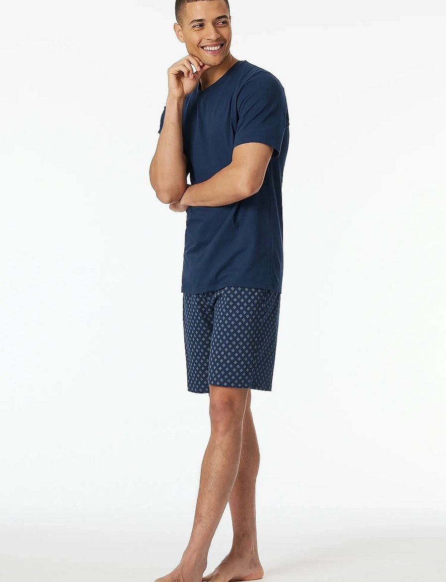Schiesser - Pyjama Short - pyjamasets - admiral - 0