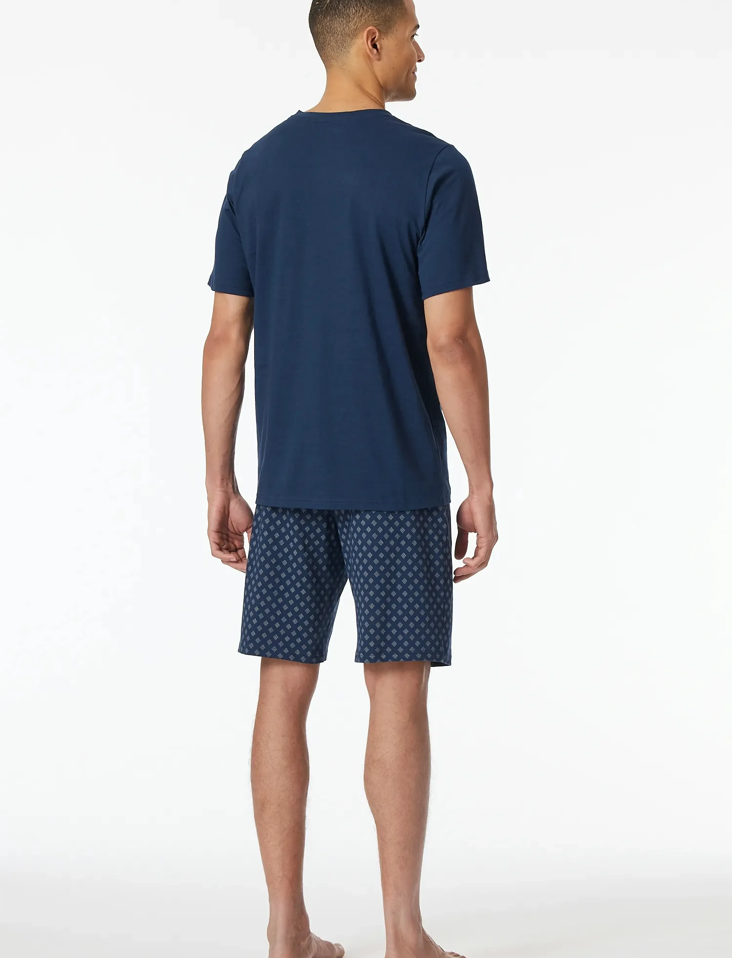 Schiesser - Pyjama Short - nattøj sæt - admiral - 2