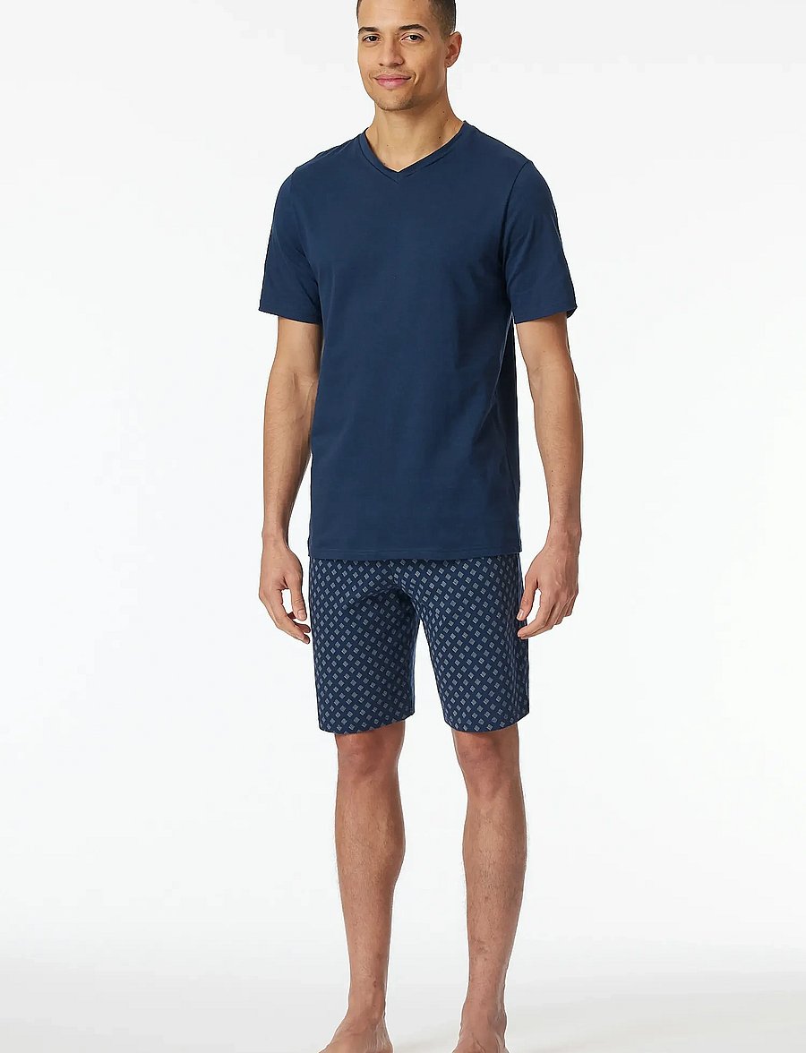 Schiesser - Pyjama Short - pyjamasets - admiral - 3