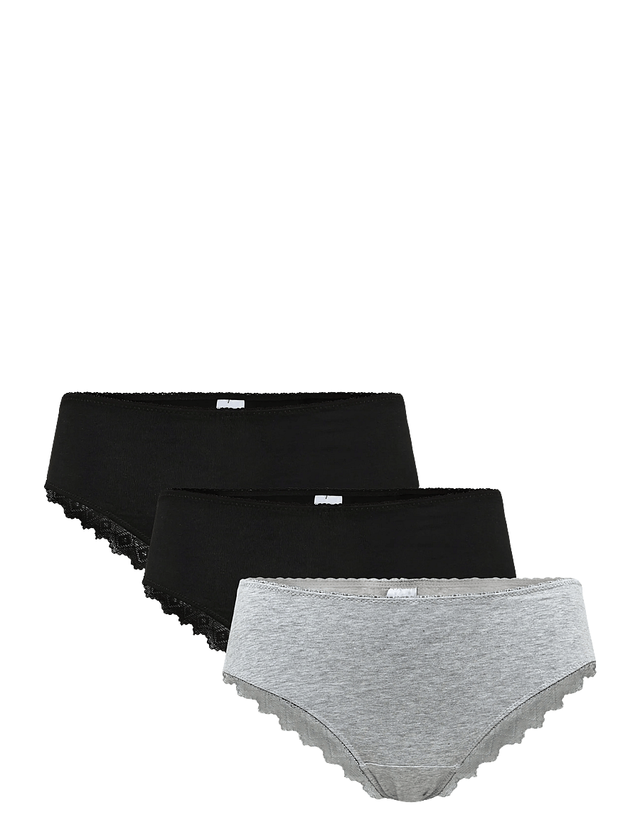 Schiesser - Brazilian 3-pack black lace - Modern multipacks - brazilian trusser - assorted 2 - 1