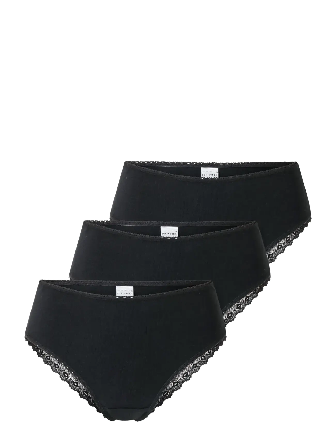 Schiesser 3PACK Brazilian - Modern Multipacks - Trosor - BLACK / black