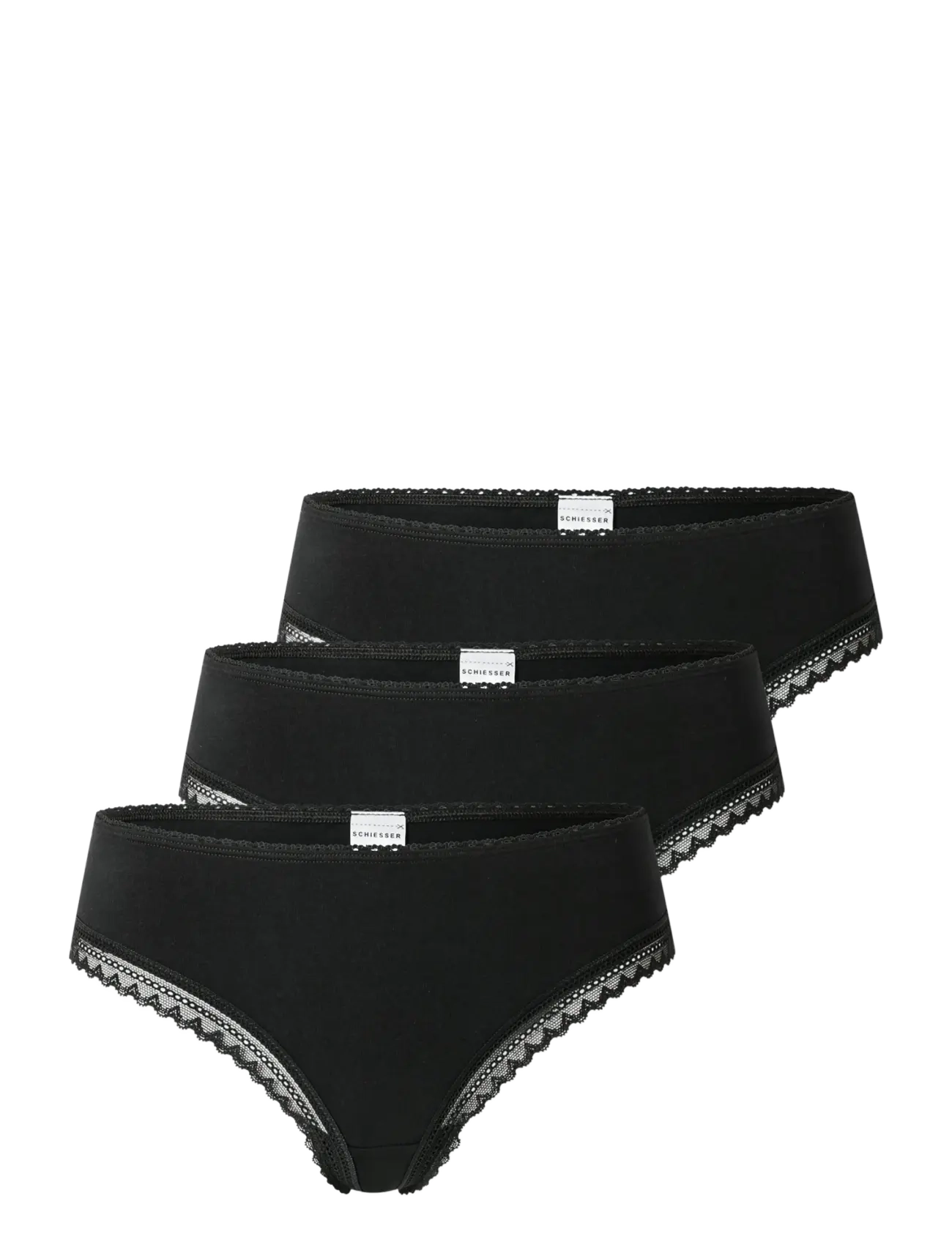 Schiesser Thong - Ondergoed - BLACK / black