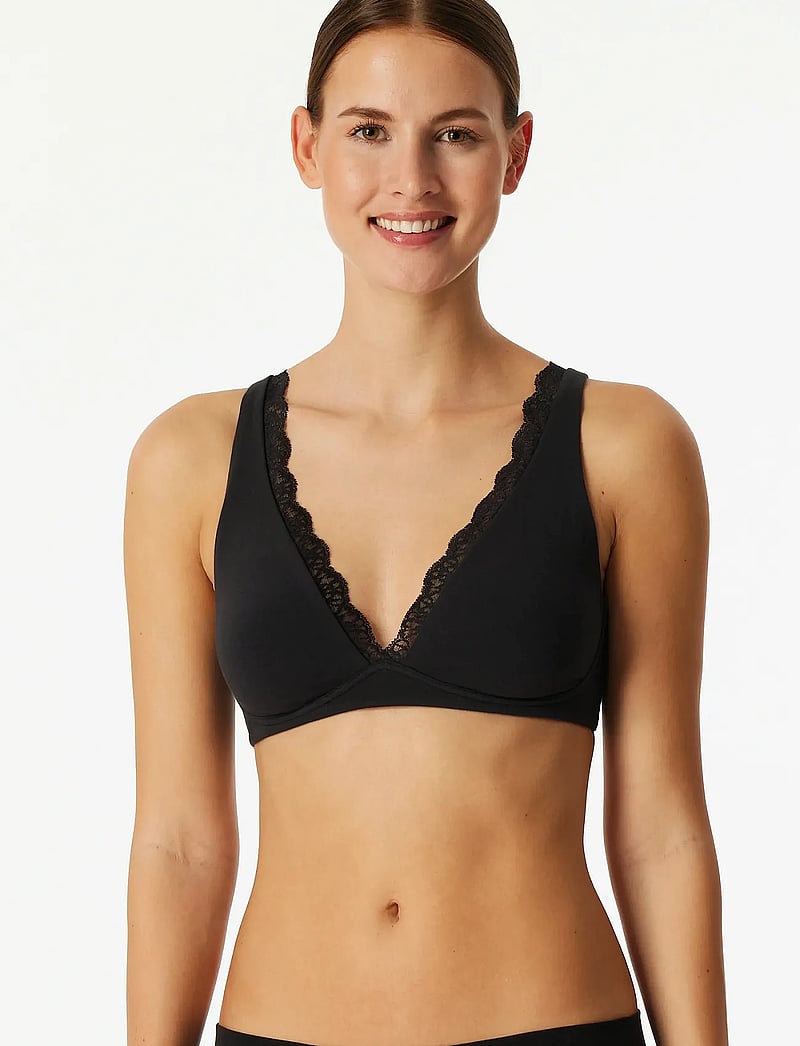 Schiesser - Molded Bra - bralette - black - 3