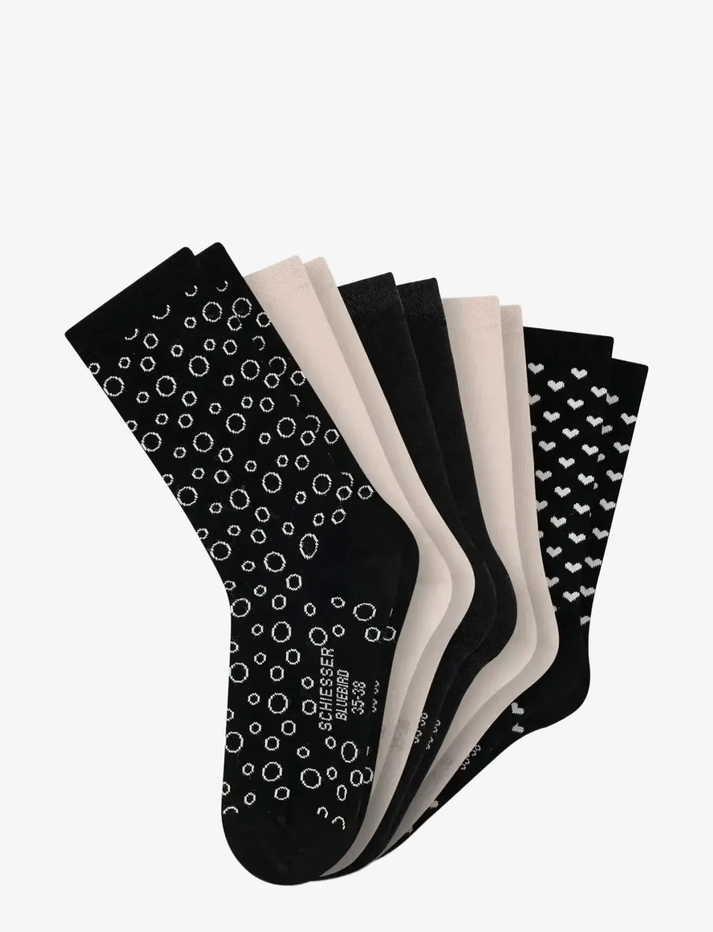 Schiesser - 5PAck Damensocken - Bluebird - vanliga strumpor - assorted 4 - 1