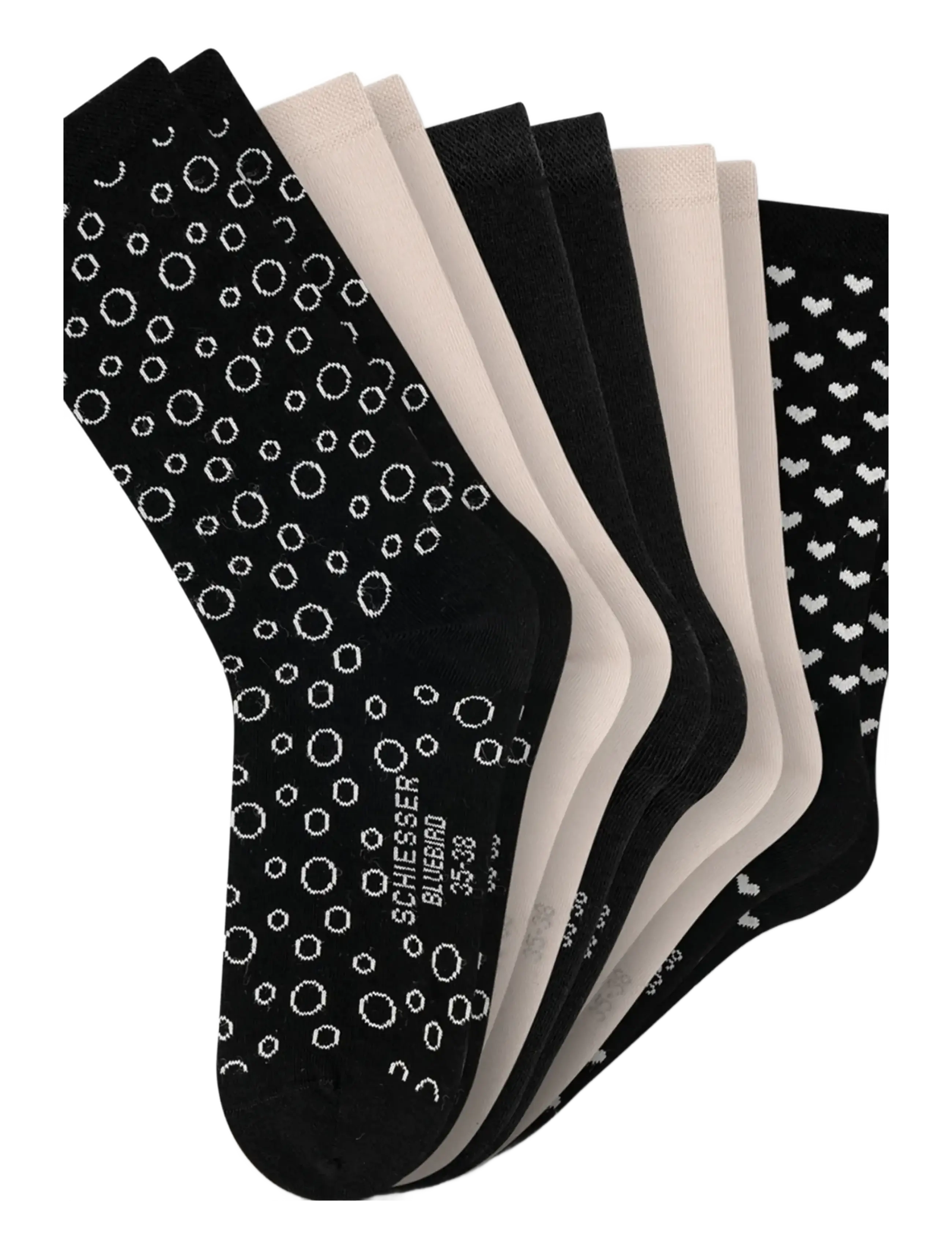 Schiesser Women's Socks, 5-pack, multi-colored - Bluebird - Schiesser - ASSORTED 4 / multi