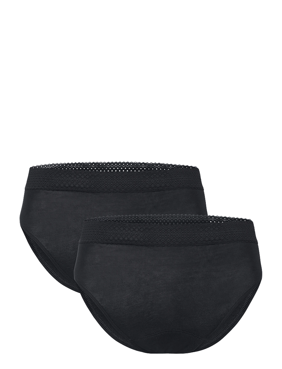 Schiesser - Retro Period Panties - menstruations- og barselstrusser - black - 1