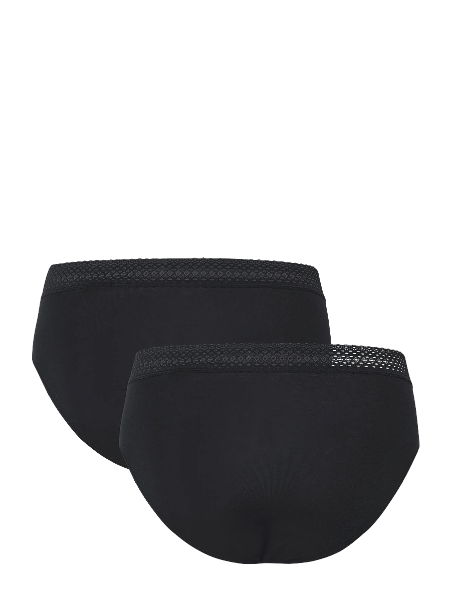 Schiesser - Retro Period Panties - menstruations- og barselstrusser - black - 2