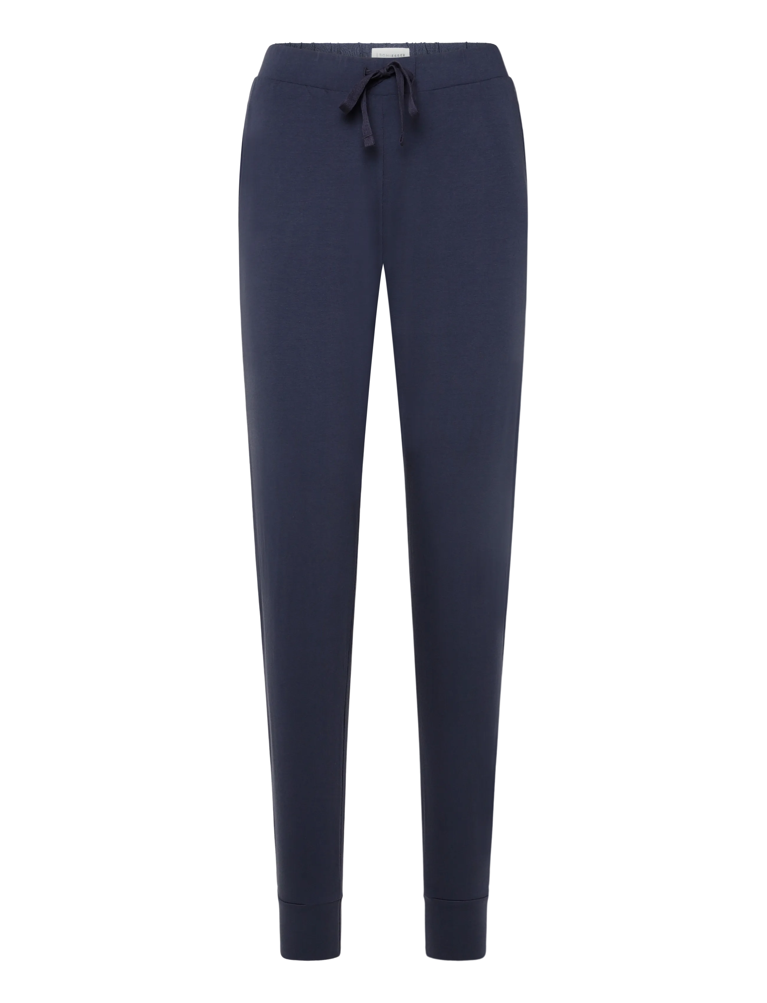 Schiesser Long Pants with Cuffs, Deep Blue - Mix+ Relax - Underkläder - DEEP BLUE / navy