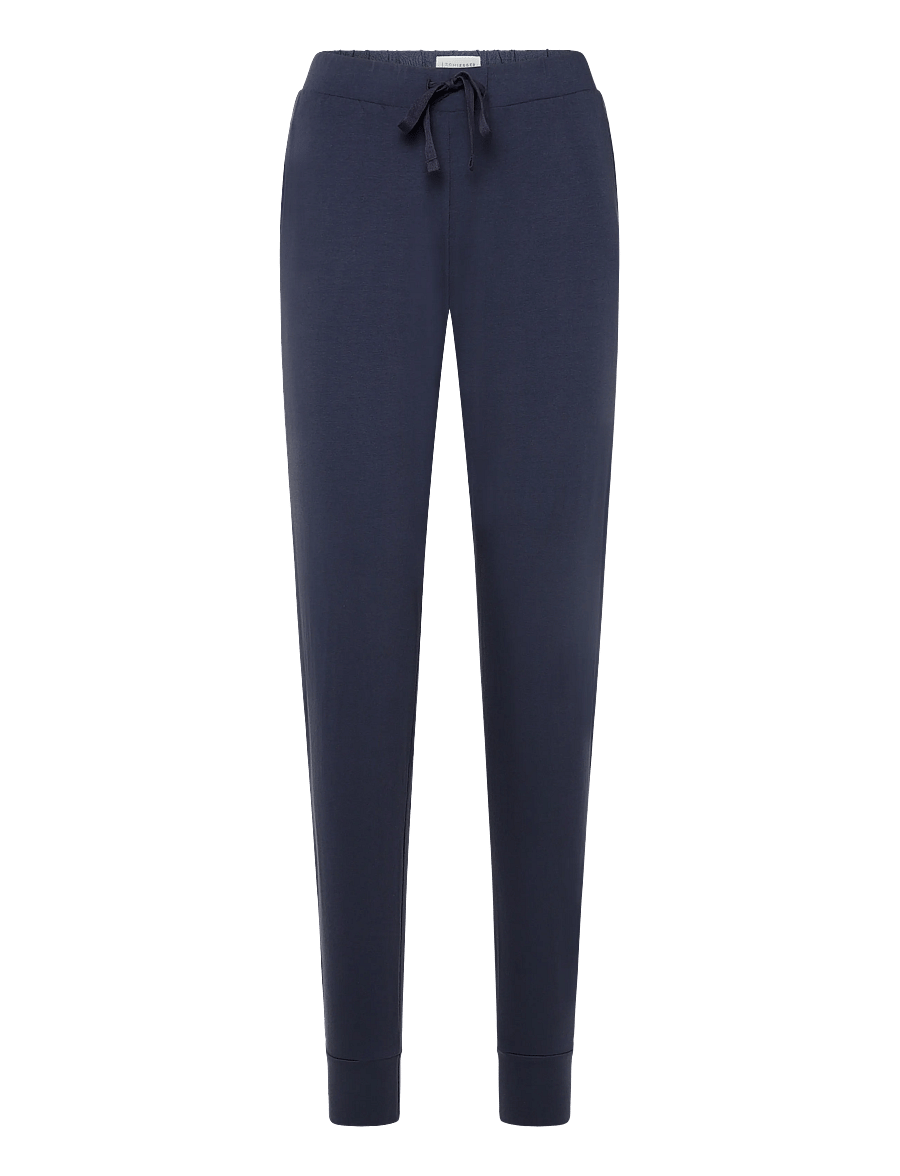 Schiesser - Long Pants with Cuffs, Deep Blue - Mix+ Relax - pyjamahosen - deep blue - 1