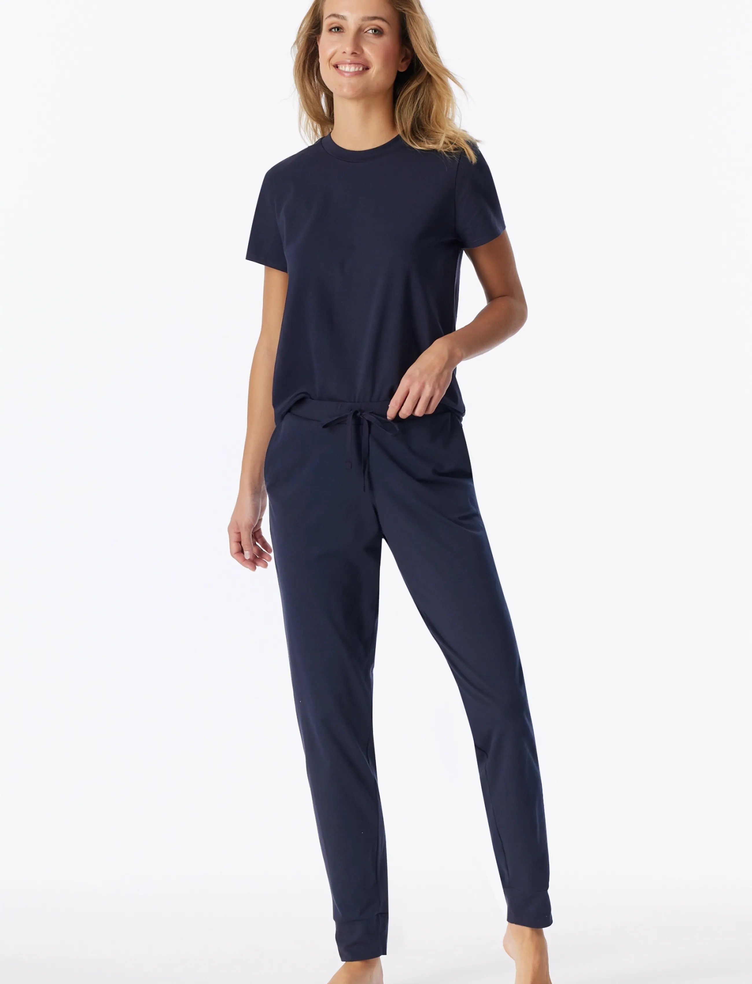 Schiesser - Long Pants - pyjamasbyxor - deep blue - 2