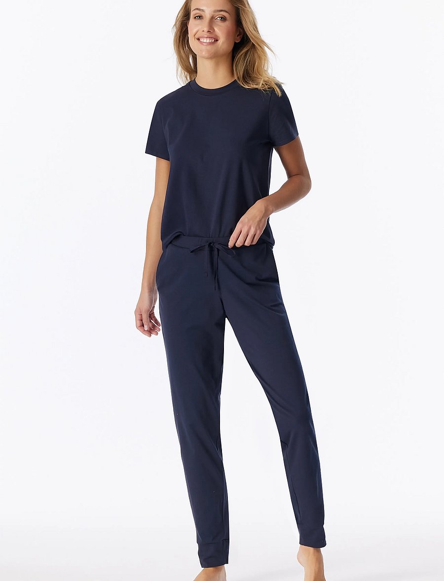Schiesser - Long Pants - pyjamasbyxor - deep blue - 2