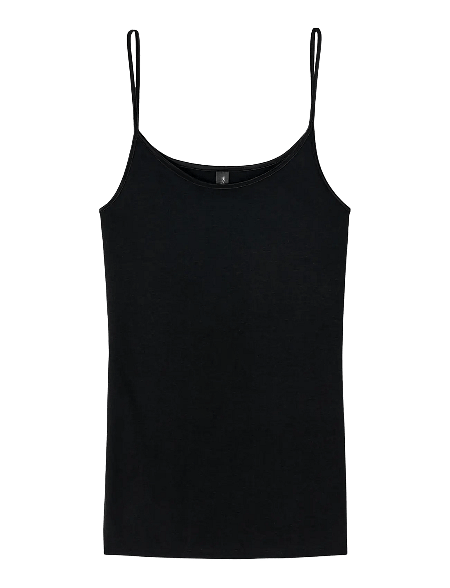Schiesser - Spaghetti Top - palaidinukės - black - 1