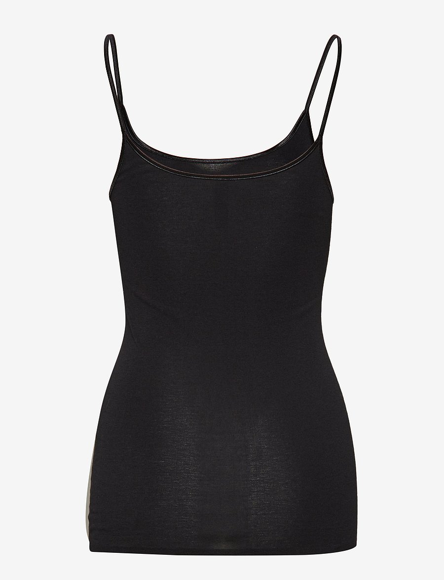 Schiesser - Spaghetti Top - oberteile - black - 2