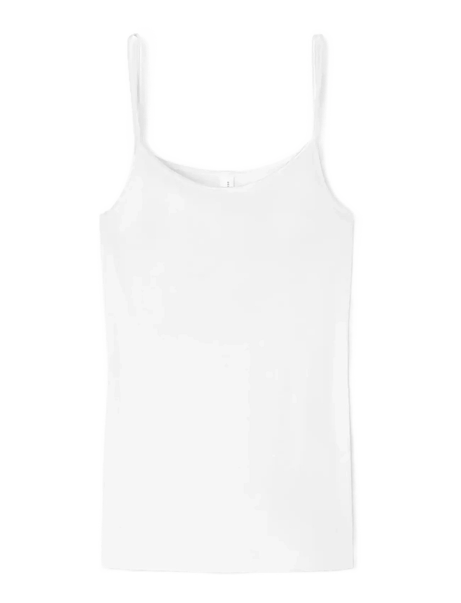 Schiesser - Spaghetti Top - oberteile - white - 1