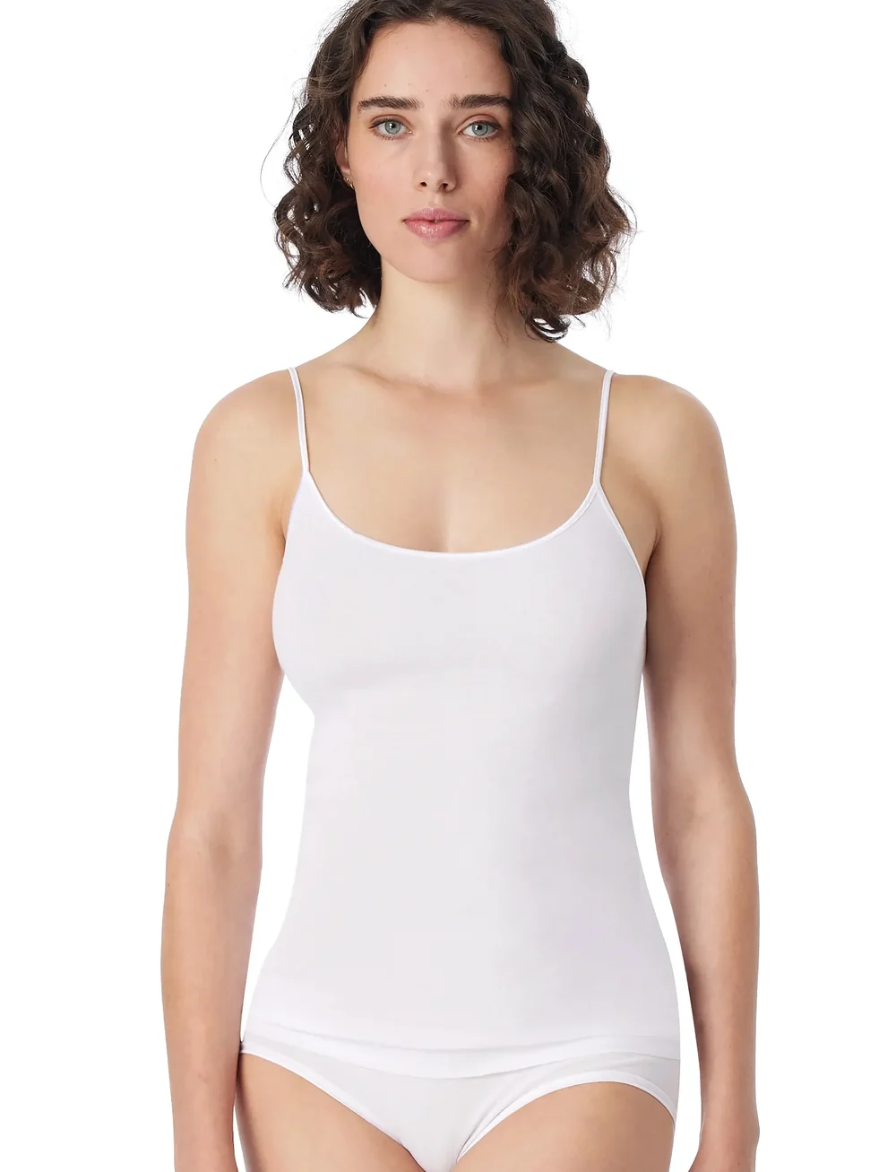 Schiesser - Spaghetti Top - tops - white - 4