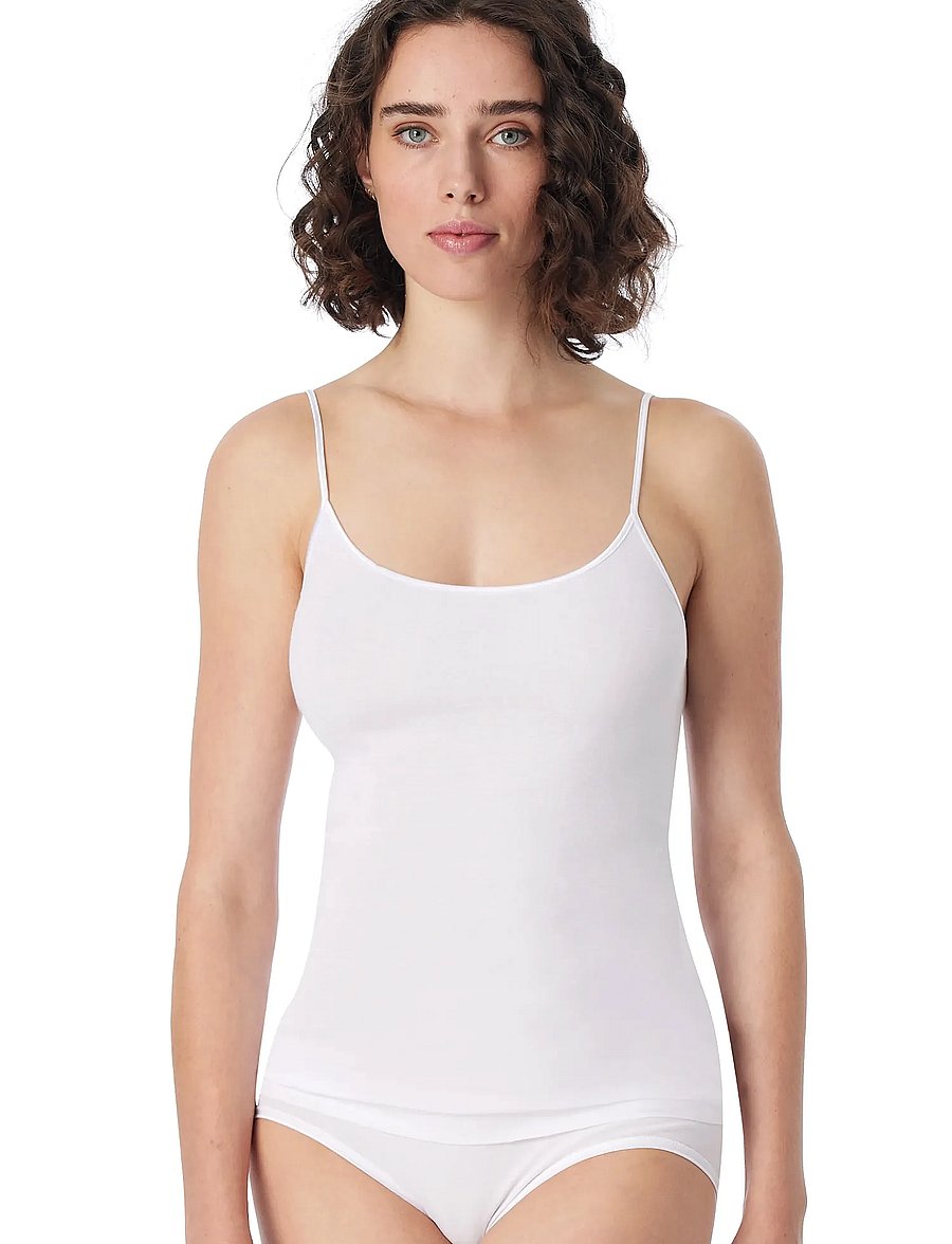 Schiesser - Spaghetti Top - oberteile - white - 4