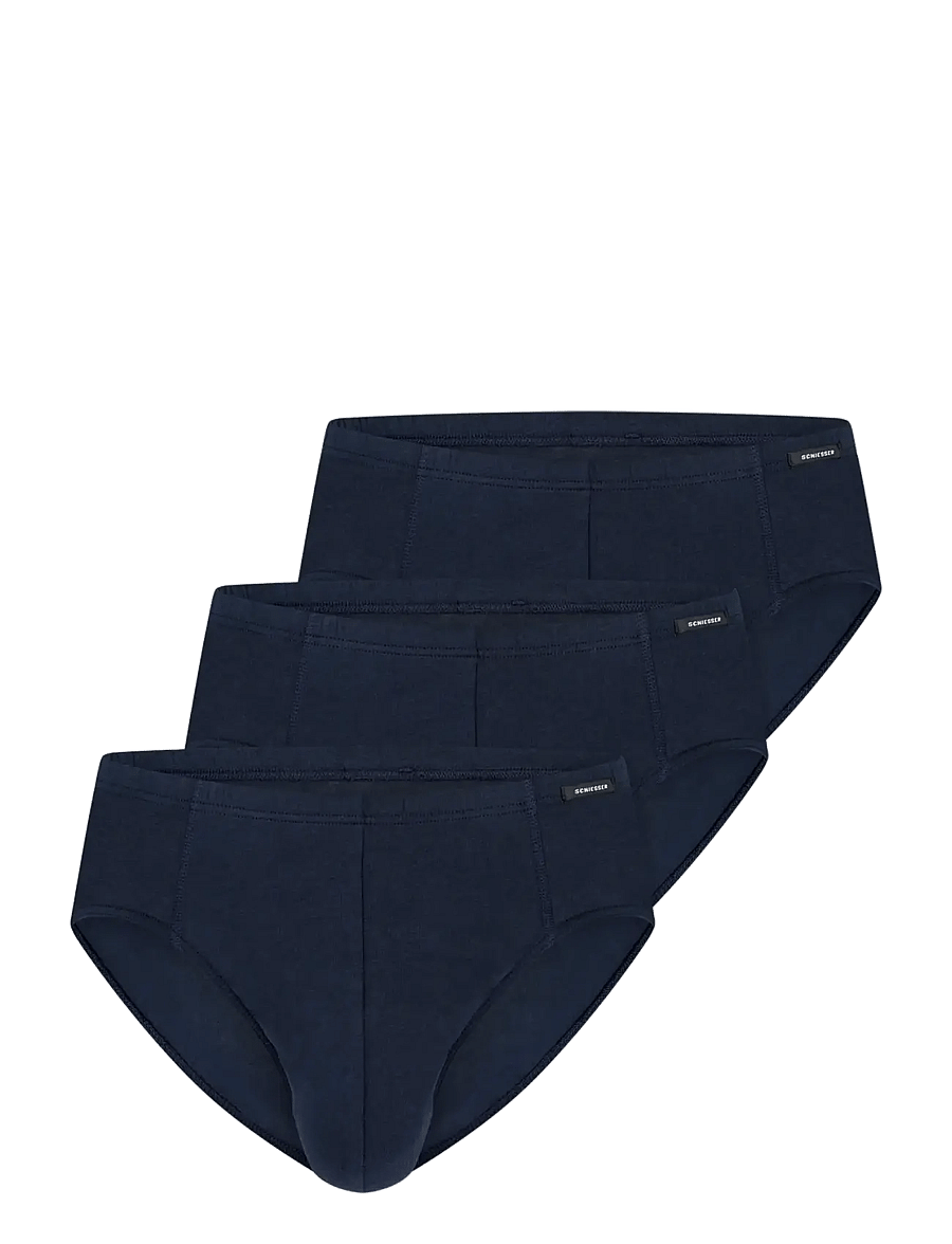 Schiesser - Supermini 3-pack, Dark Blue - Essentials - multipack underpants - dark blue - 1