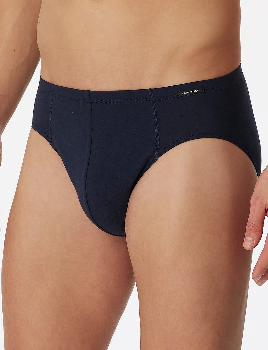 Schiesser - Supermini 3-pack, Dark Blue - Essentials - multipack underpants - dark blue - 3