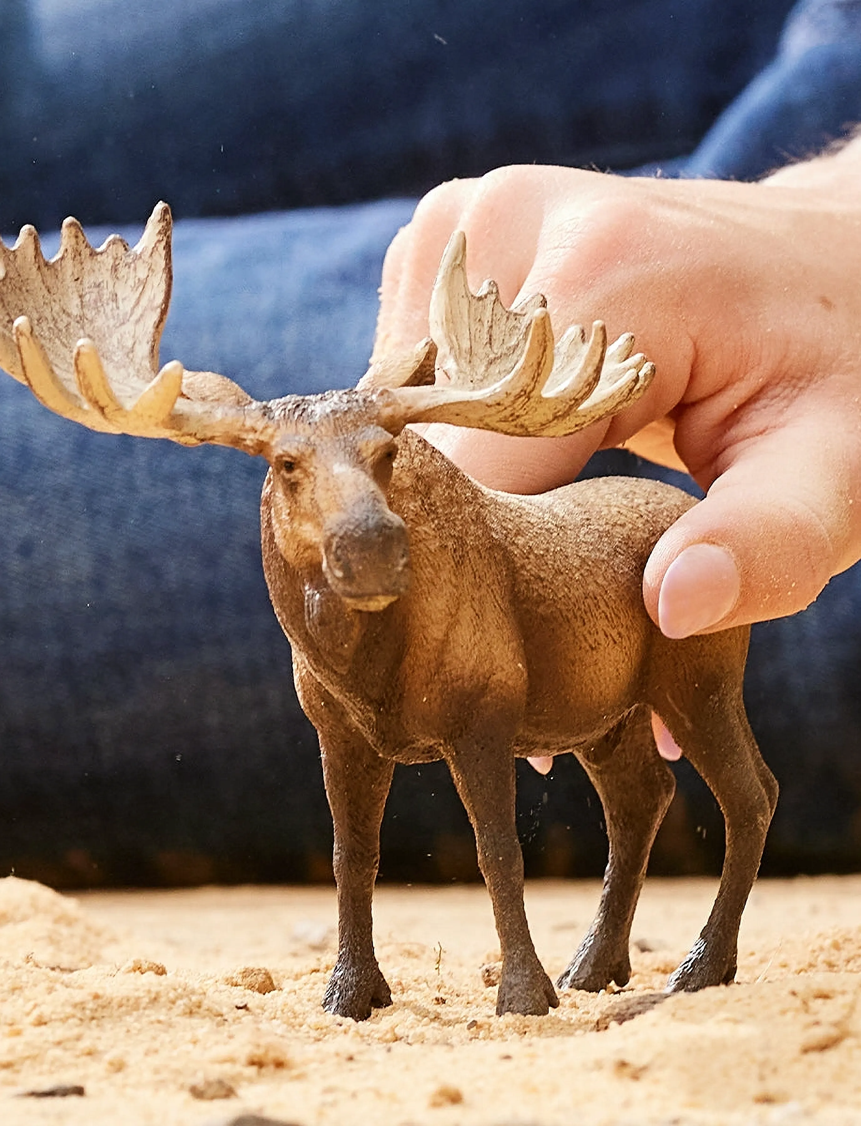 Schleich Schleich Moose Bull, One Size, Multi/patterned, Legesæt & Actionfigurer > Dyr, Børn