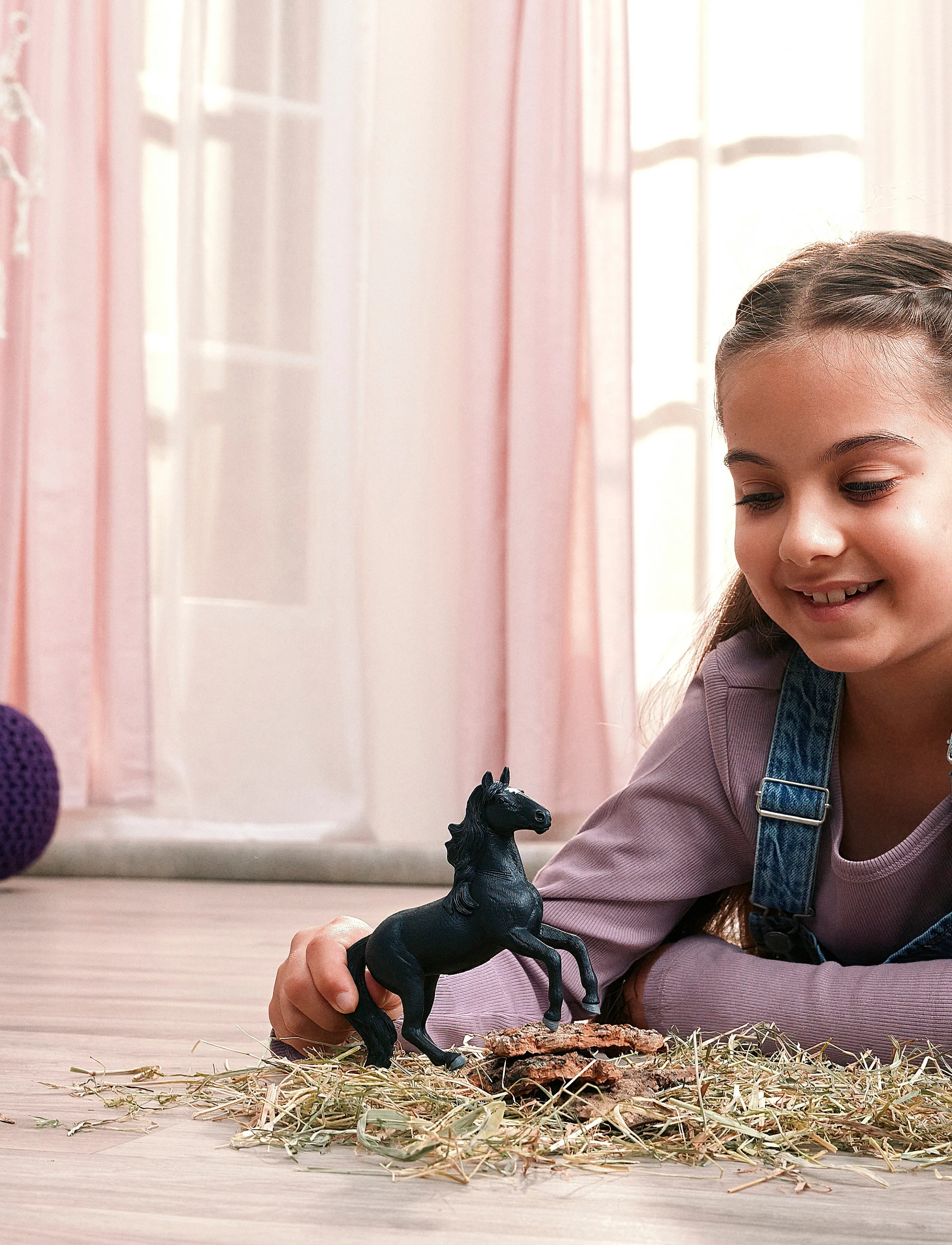 Schleich Lusitano Stallion, Dyr, Sort, Str: ONE SIZE