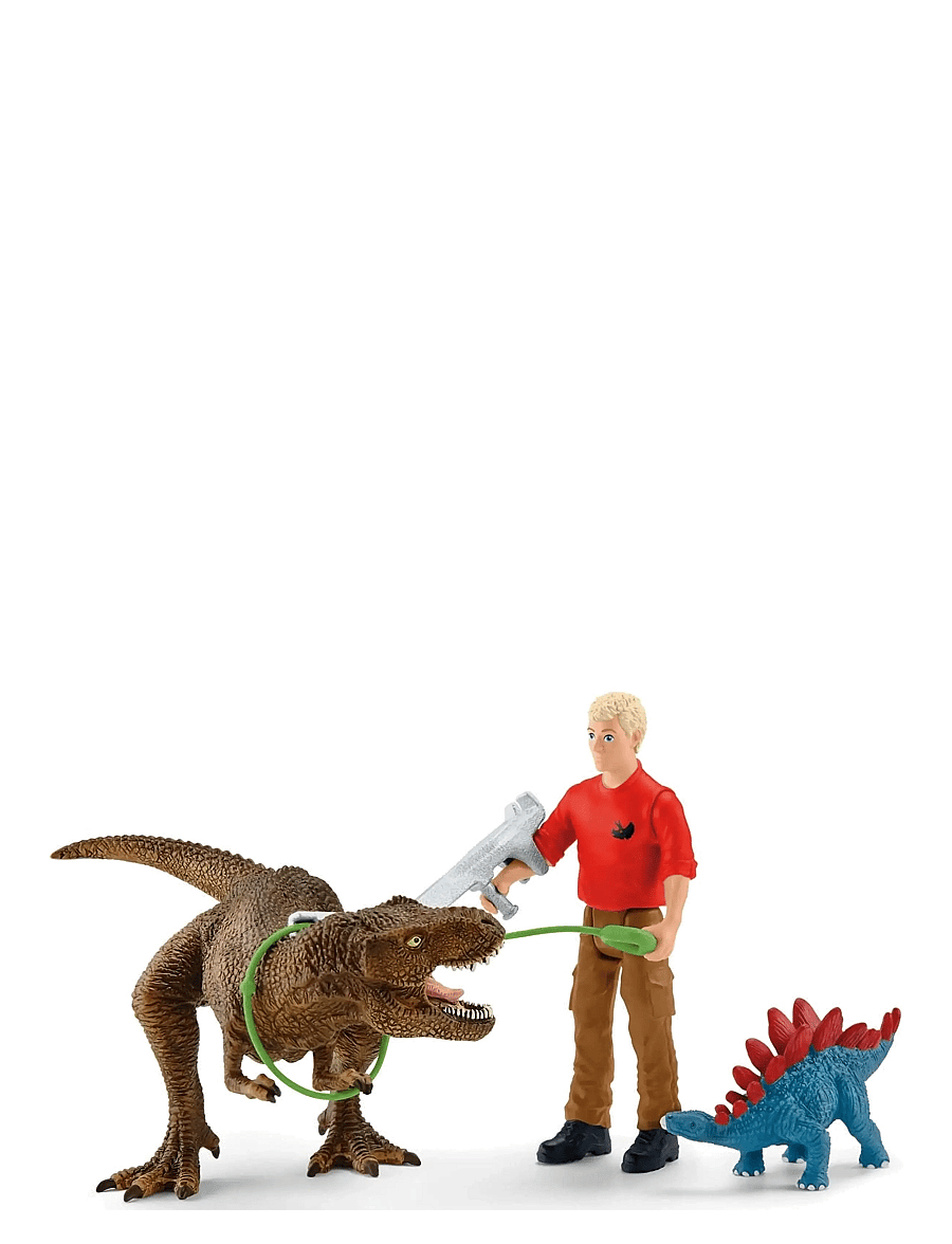 Schleich - Schleich Tyrannosaurus Rex attack - legesæt - muti - 0