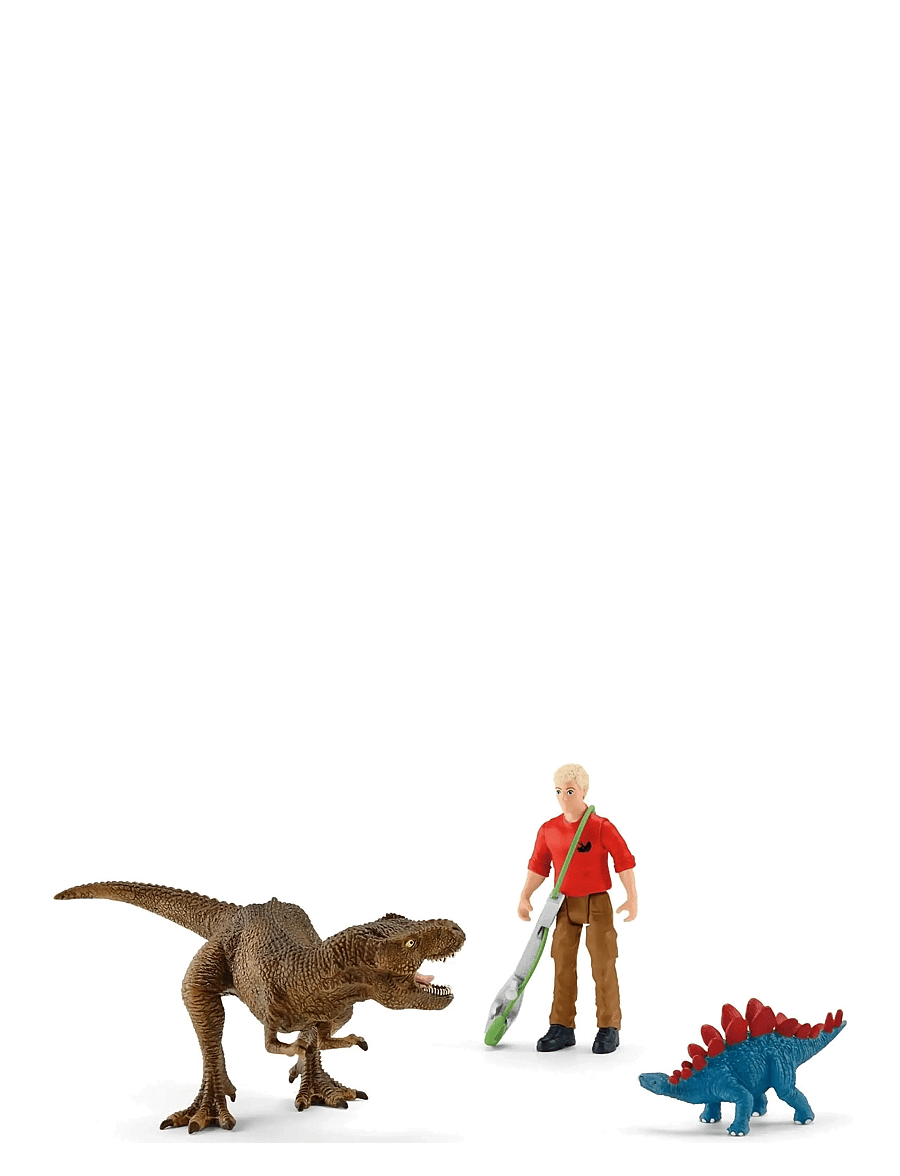 Schleich - Schleich Tyrannosaurus Rex attack - legesæt - muti - 1