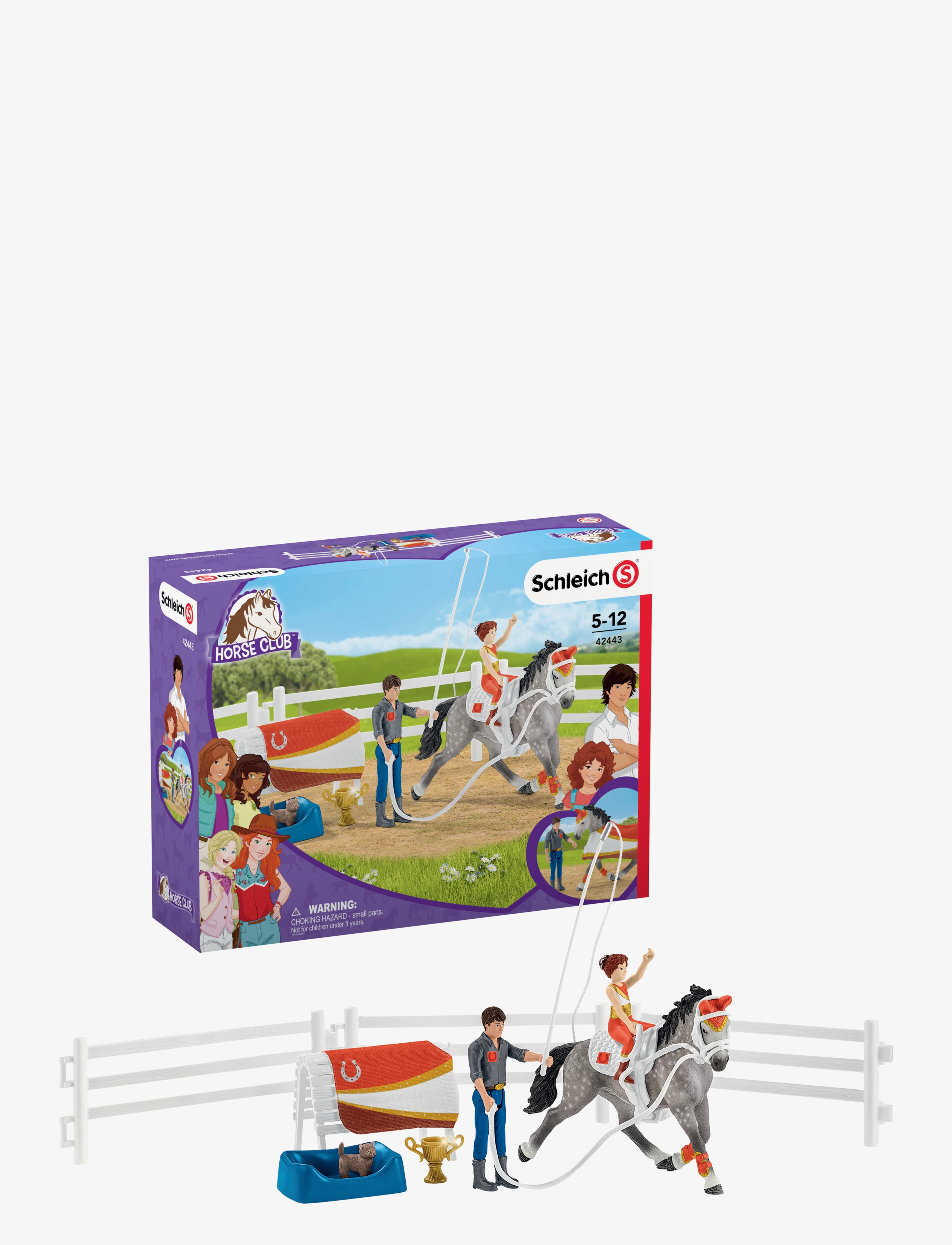 Schleich Horse Club Mias Vaulting Set, Børn, Play Sæt, Multi/mønstret, Str: ONE SIZE