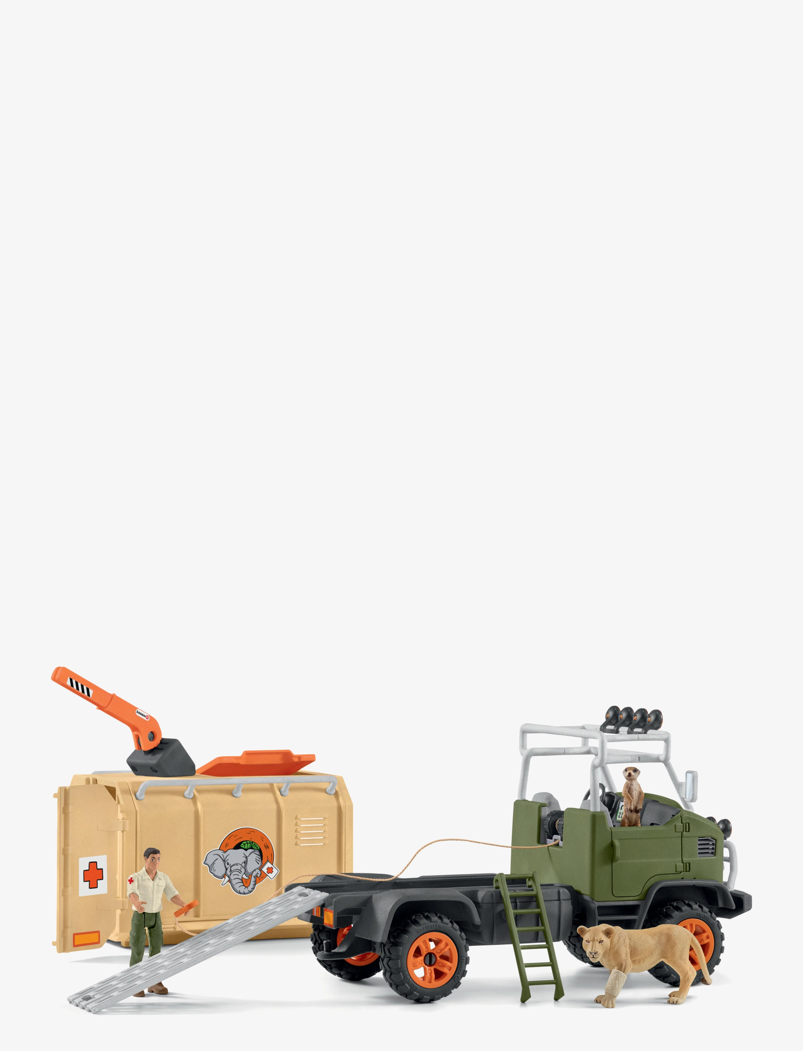 Schleich - Schleich Animal Rescue Large Truck - leikfangasett - multi - 5