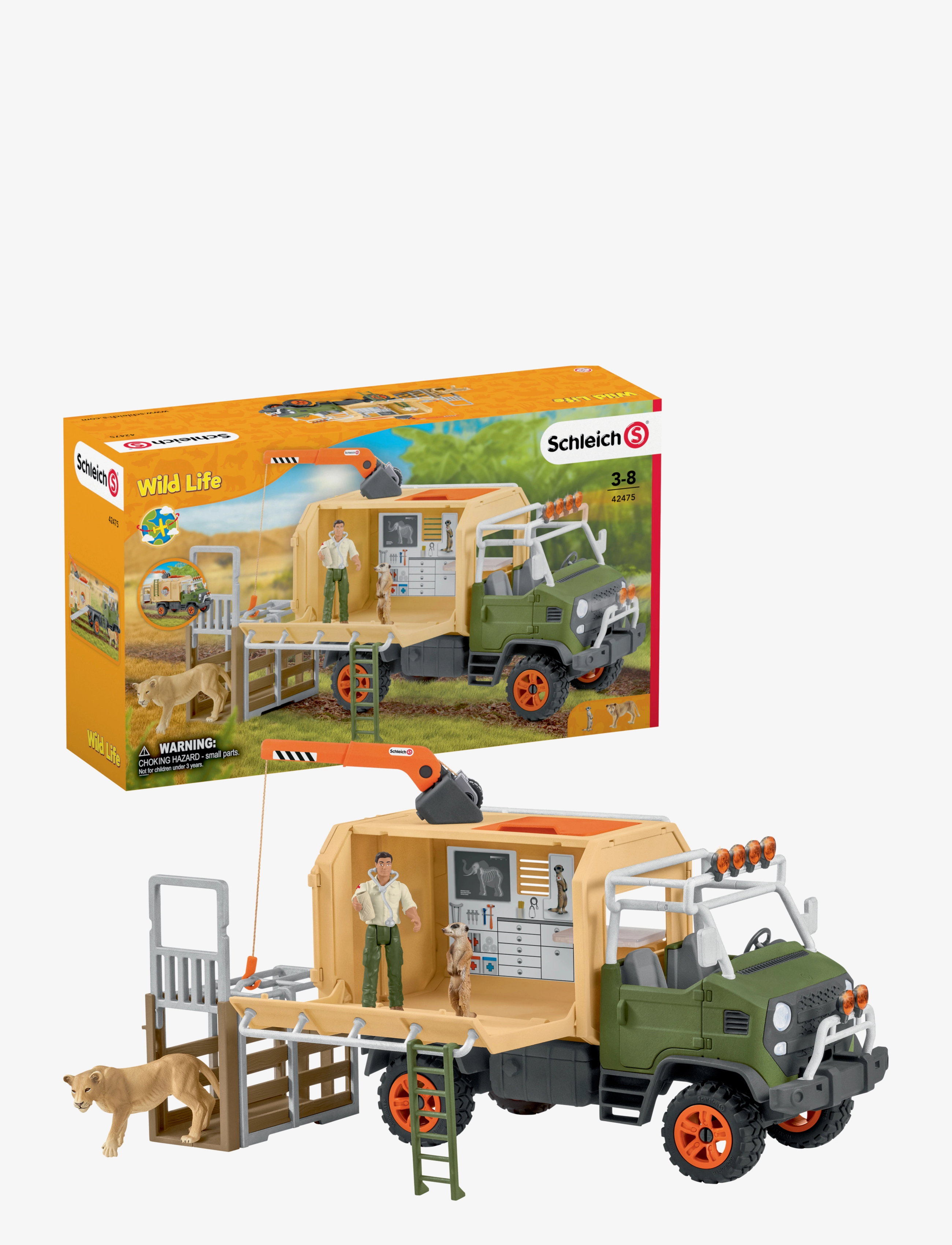 Schleich - Schleich Animal Rescue Large Truck - legesæt - multi - 5