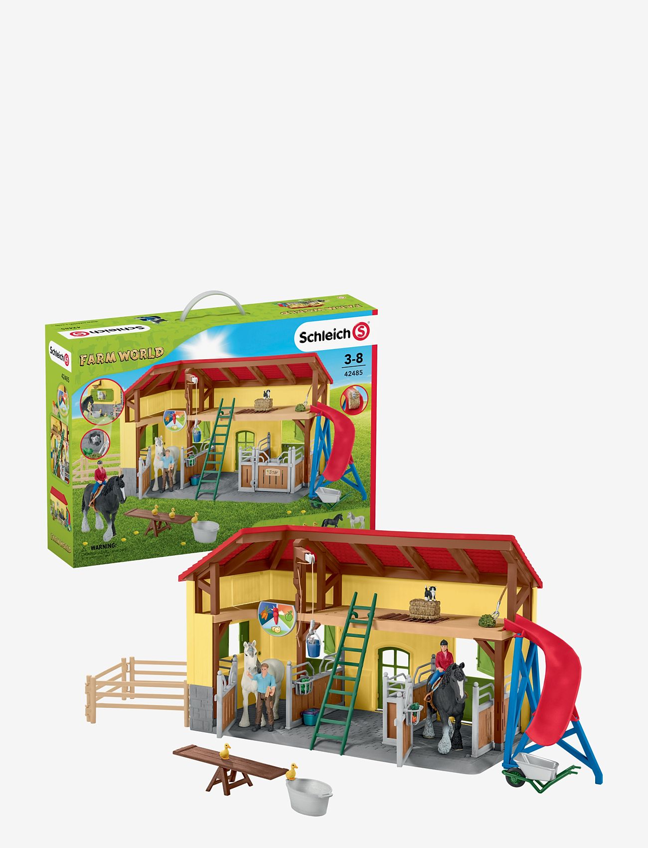 Schleich - Schleich Farm World Horse stable - legesæt - multi - 1
