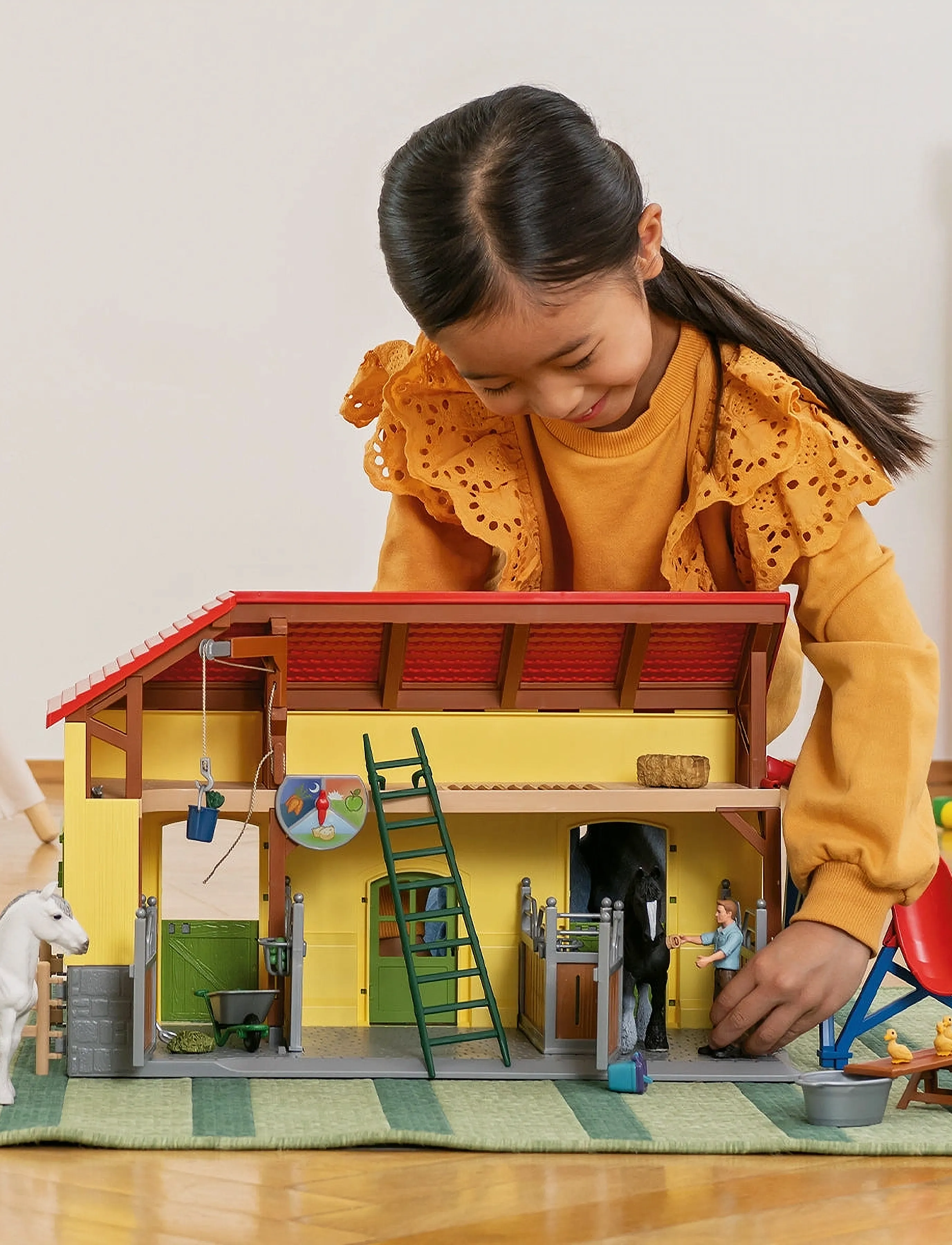 Schleich Farm World Horse Stable, Børn, Play Sæt, Multi/mønstret, Str: ONE SIZE