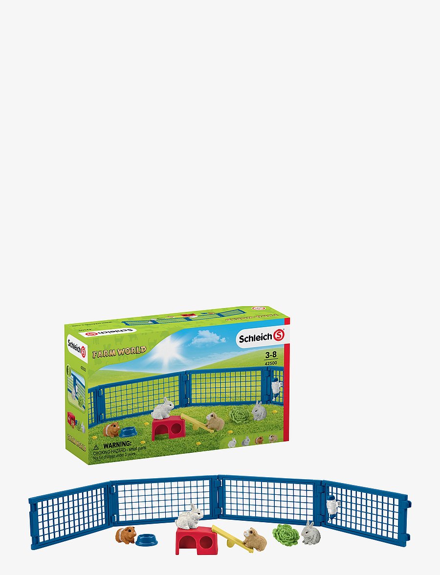 Schleich - Schleich Rabbit and Guinea Pig Hutch - leikfangasett - multi - 2