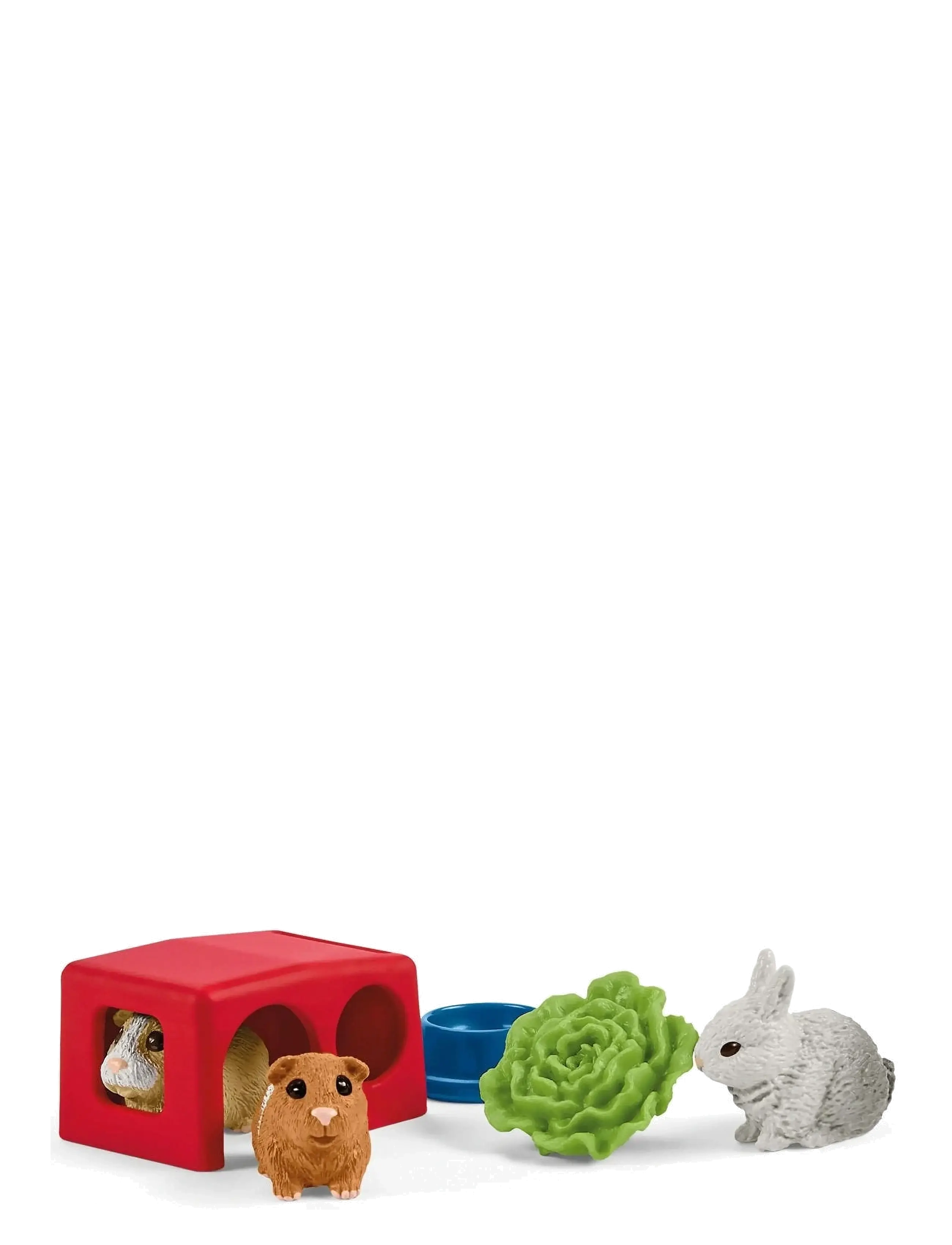 Schleich - Schleich Rabbit and Guinea Pig Hutch - legesæt - multi - 4