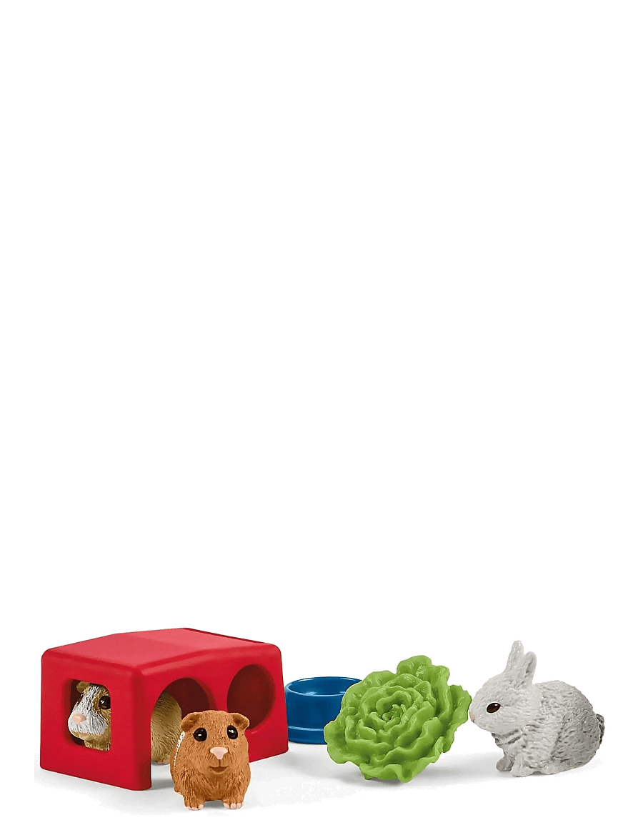 Schleich - Schleich Rabbit and Guinea Pig Hutch - leikfangasett - multi - 4