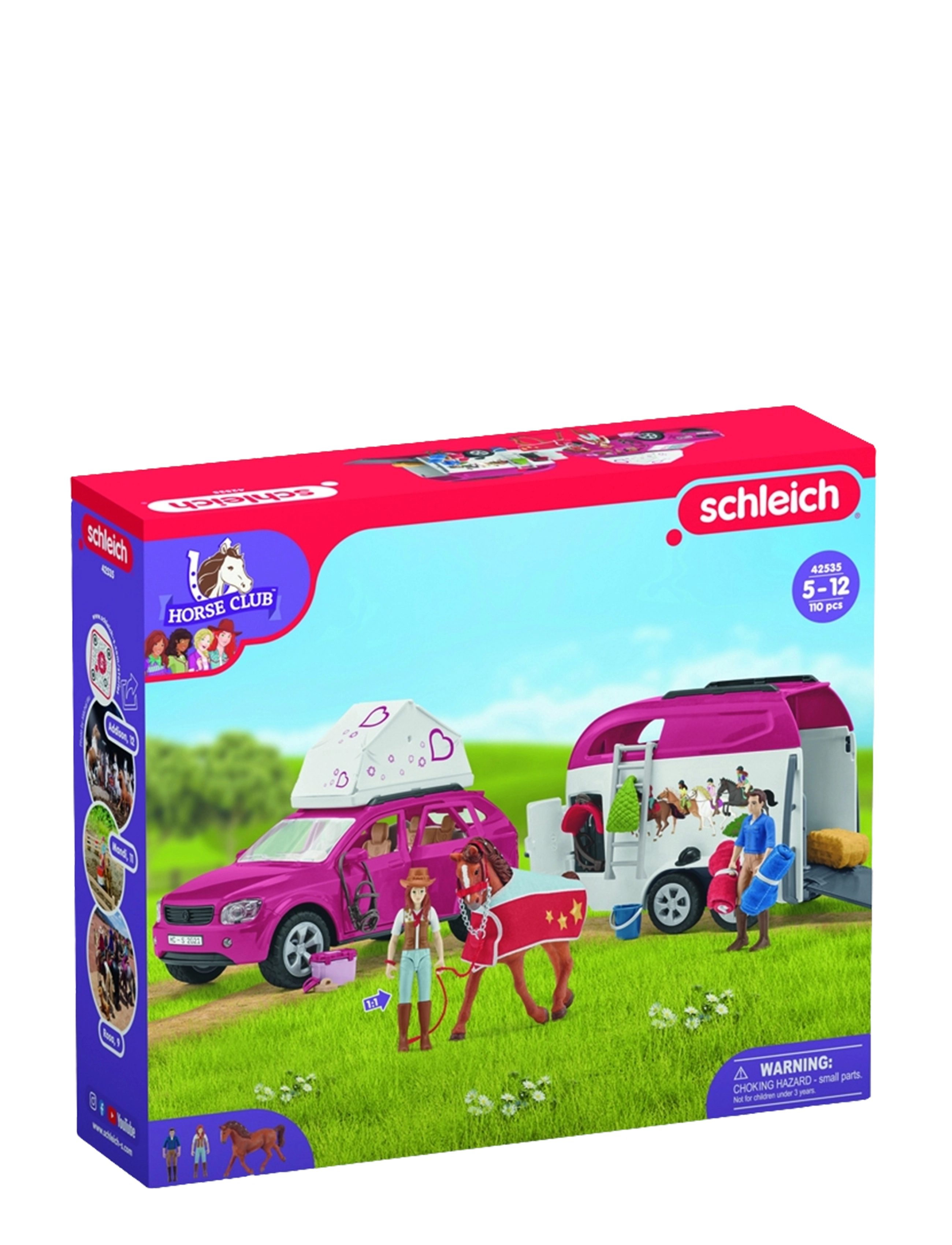 Schleich Horse Adventures With Car And Trailer, Børn, Play Sæt, Multi/mønstret, Str: ONE SIZE