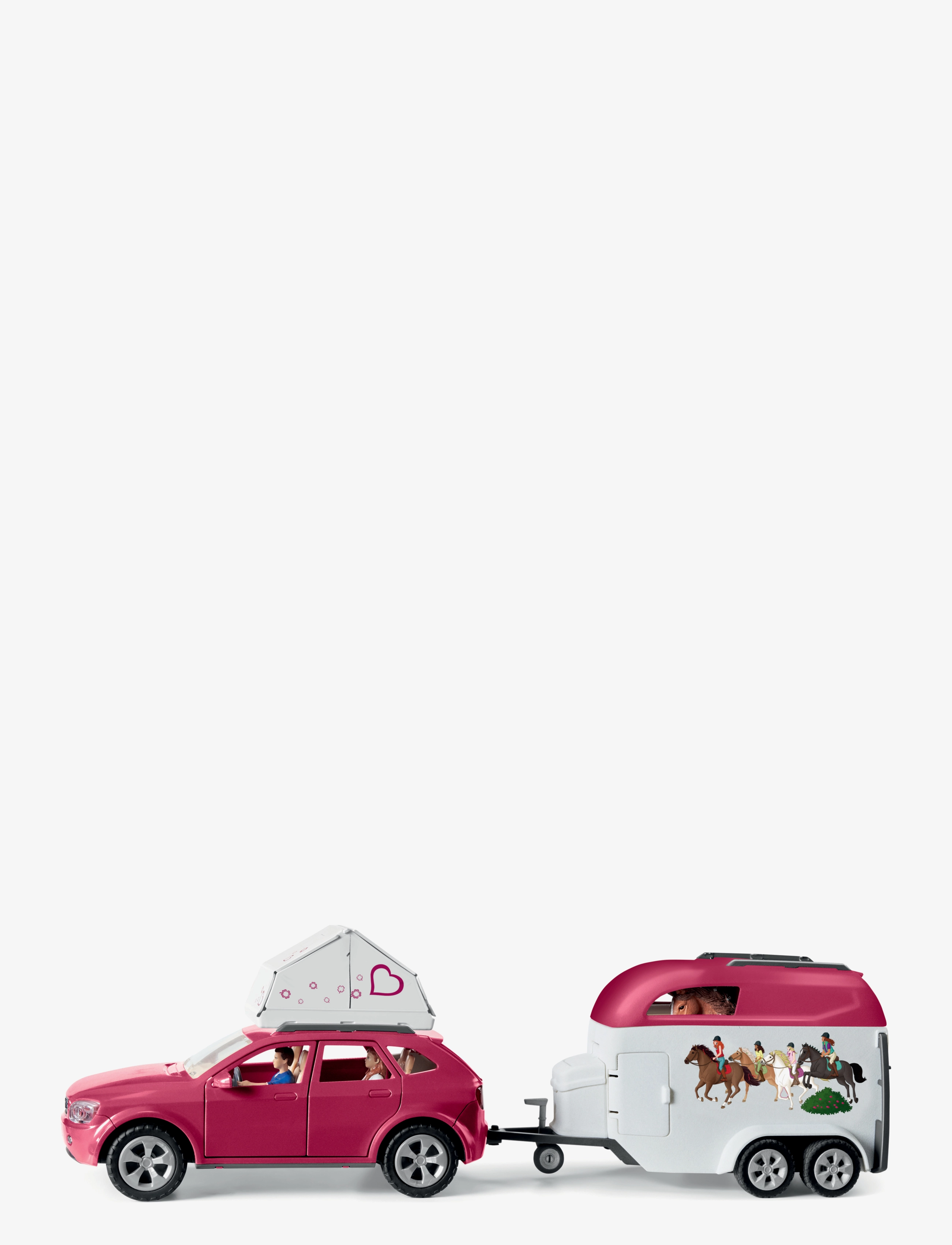 Schleich - Schleich Horse Adventures with Car and Trailer - leikfangasett - multi - 3