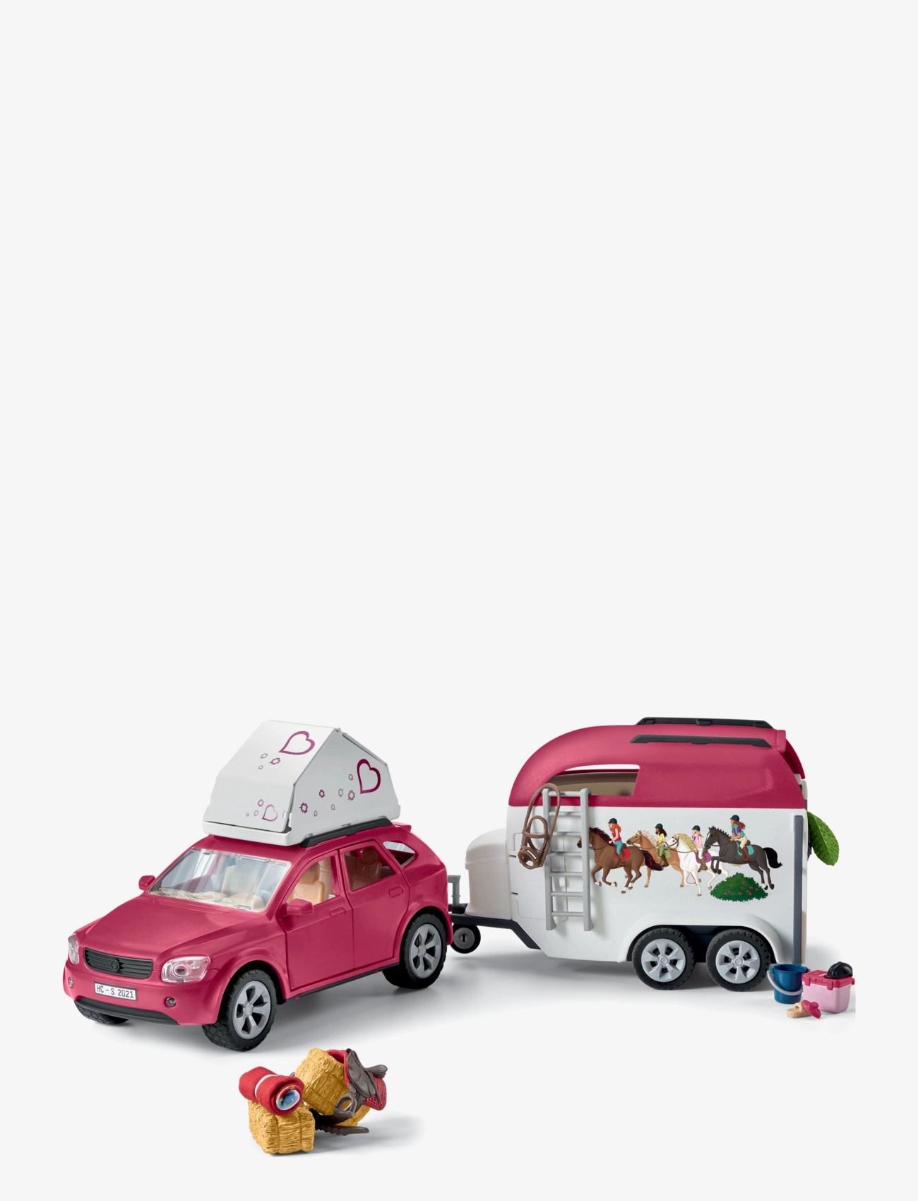 Schleich - Schleich Horse Adventures with Car and Trailer - leikfangasett - multi - 5