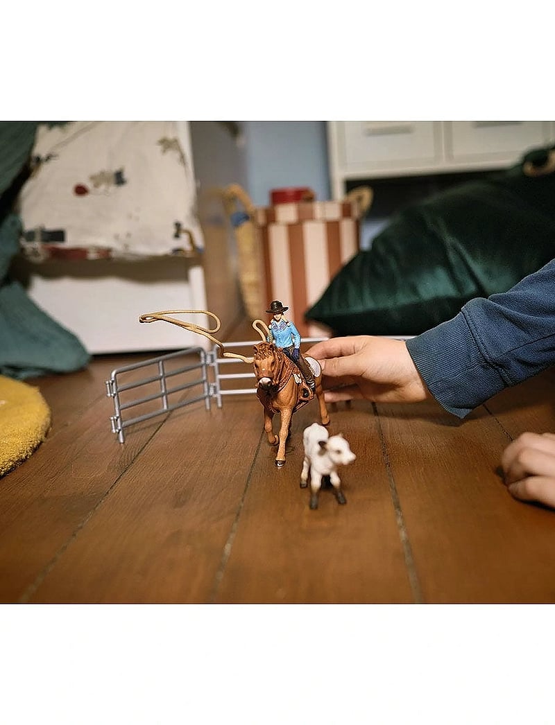Schleich - Schleich Cowgirl Team Roping Fun - dýr - multi - 4