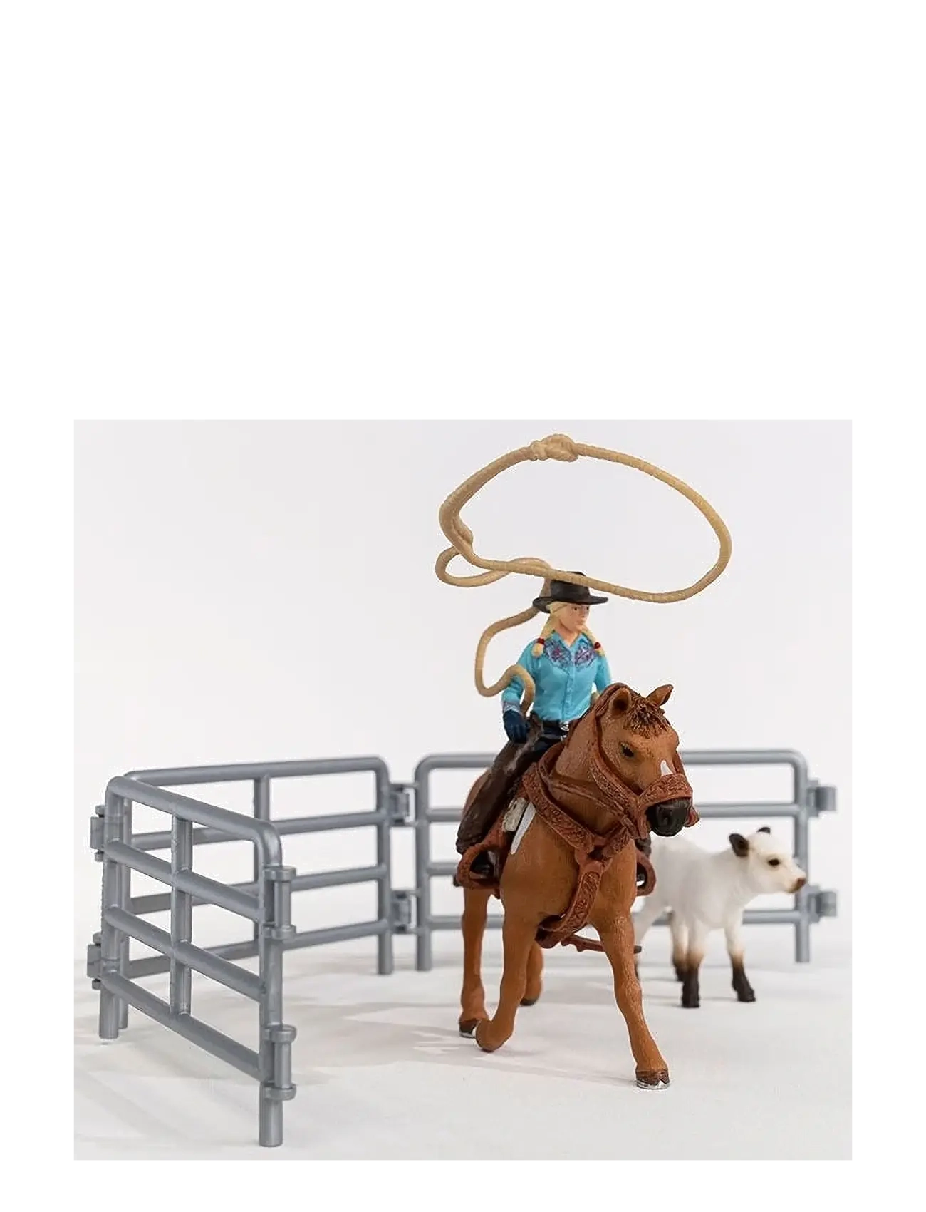 Schleich - Schleich Cowgirl Team Roping Fun - dyr - multi - 3